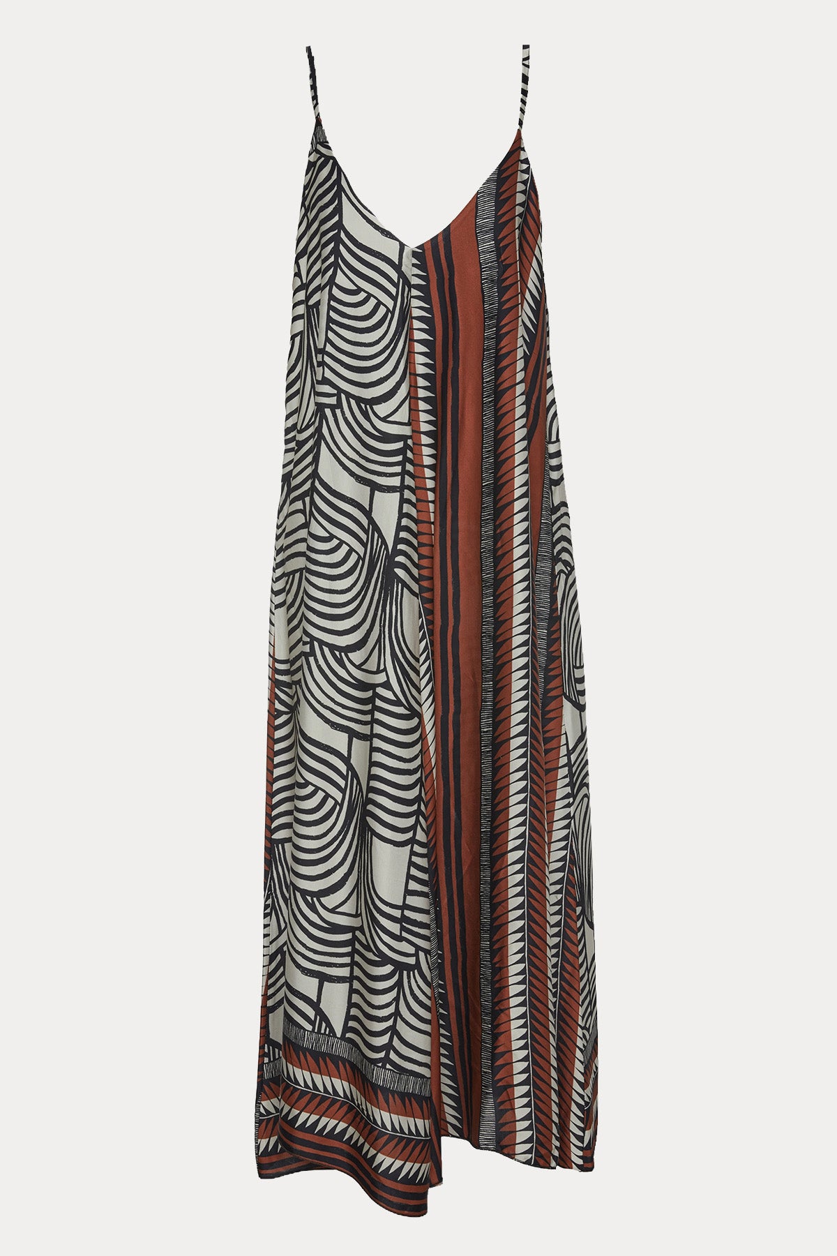 Bsb Relaxed Fit Askılı Midi Elbise