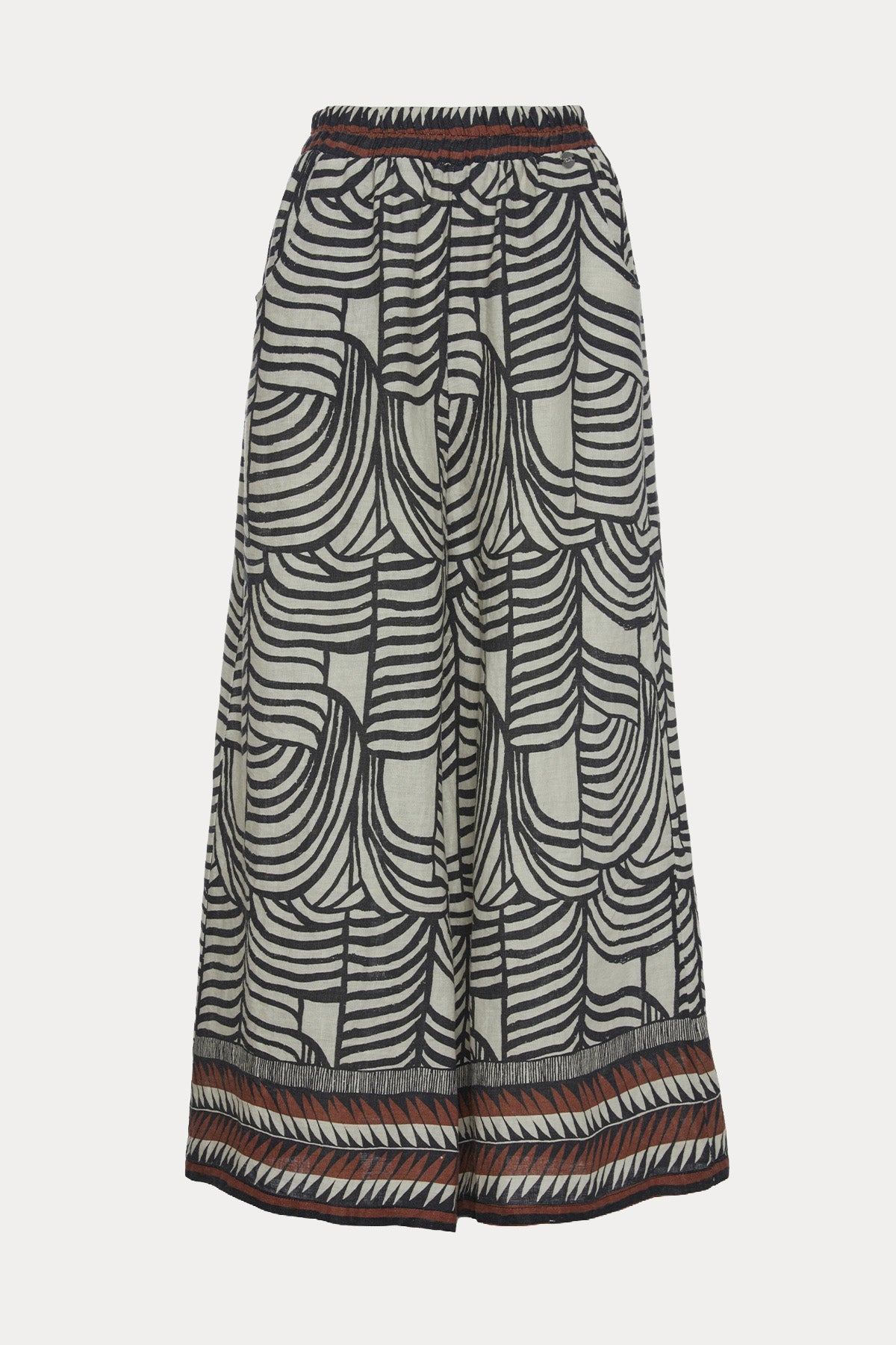 Bsb Relaxed Fit Beli Lastikli Keten Pantolon