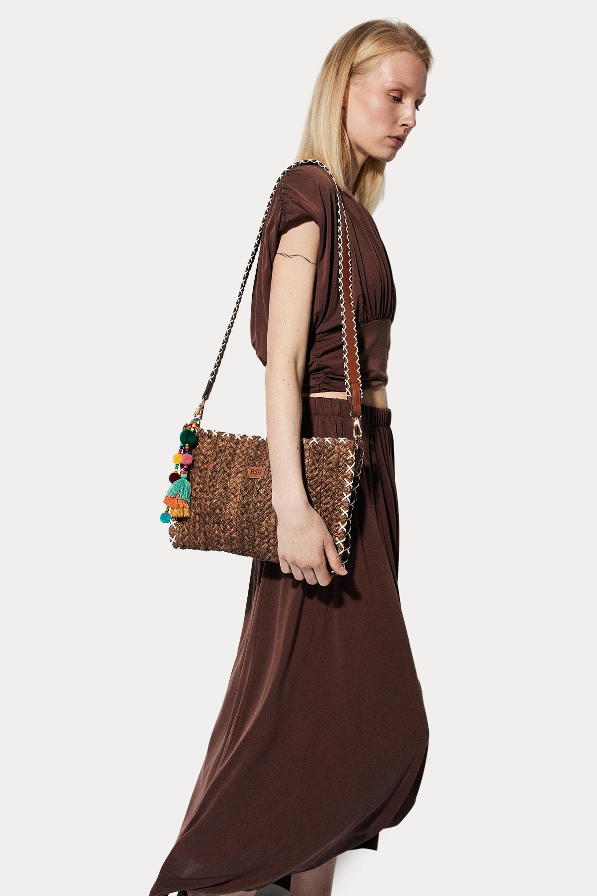 Bsb Regular Fit Beli Lastikli Midi Etek