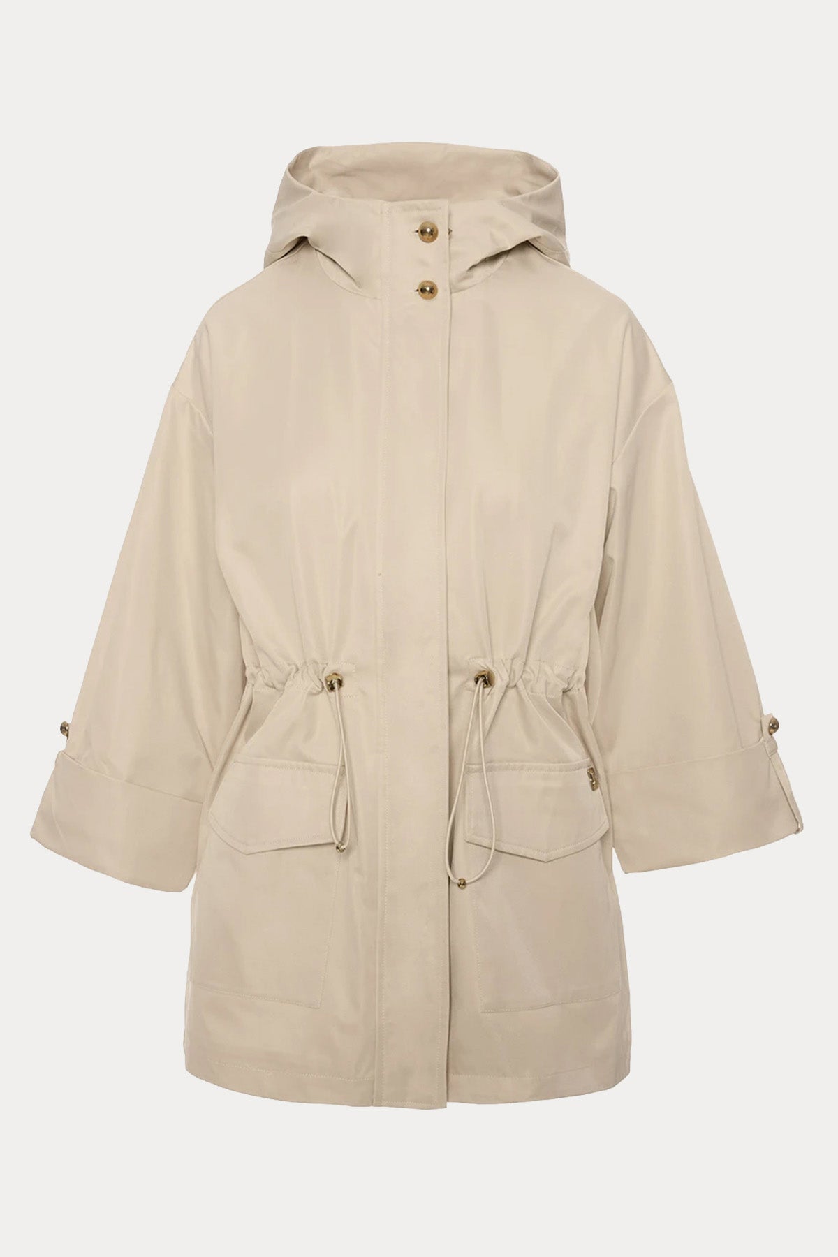 Lynne Relaxed Fit Kapüşonlu Trençkot