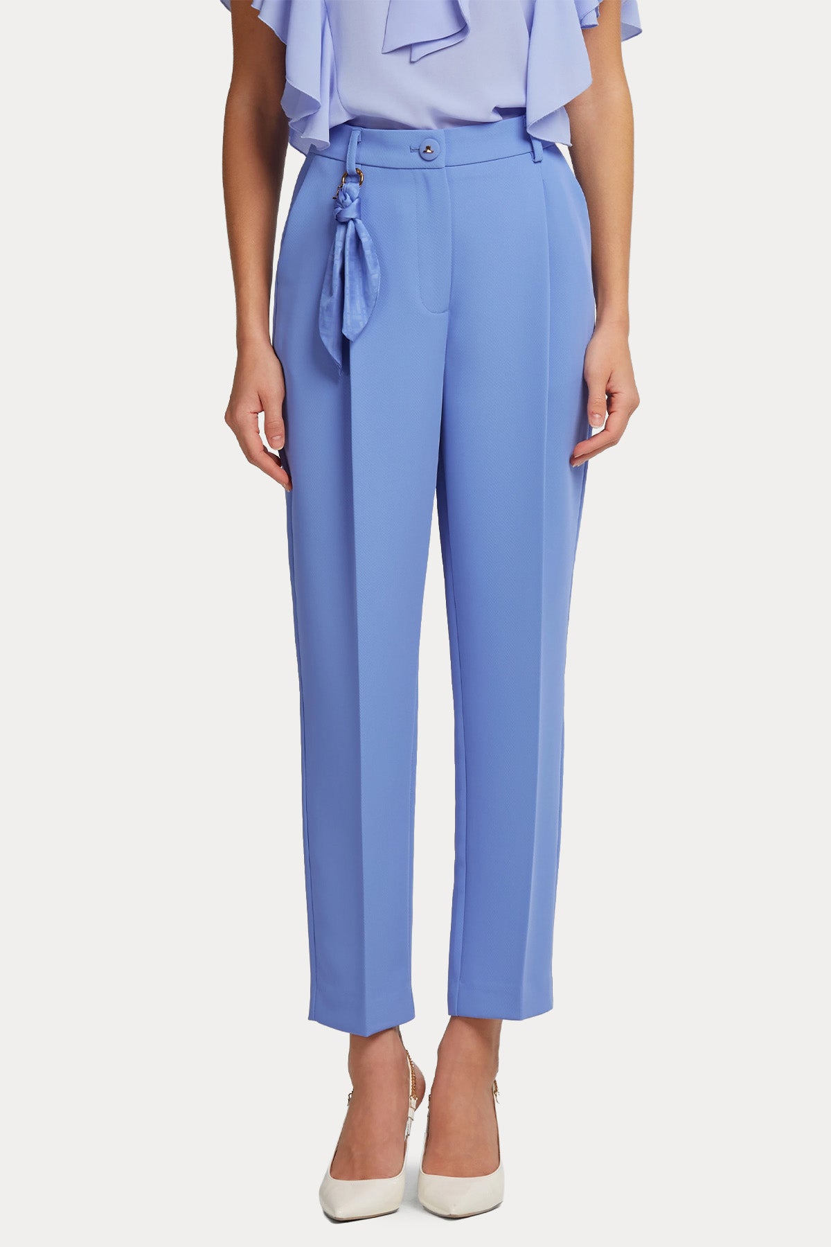 Lynne Regular Fit Yüksek Bel Tek Pileli Pantolon