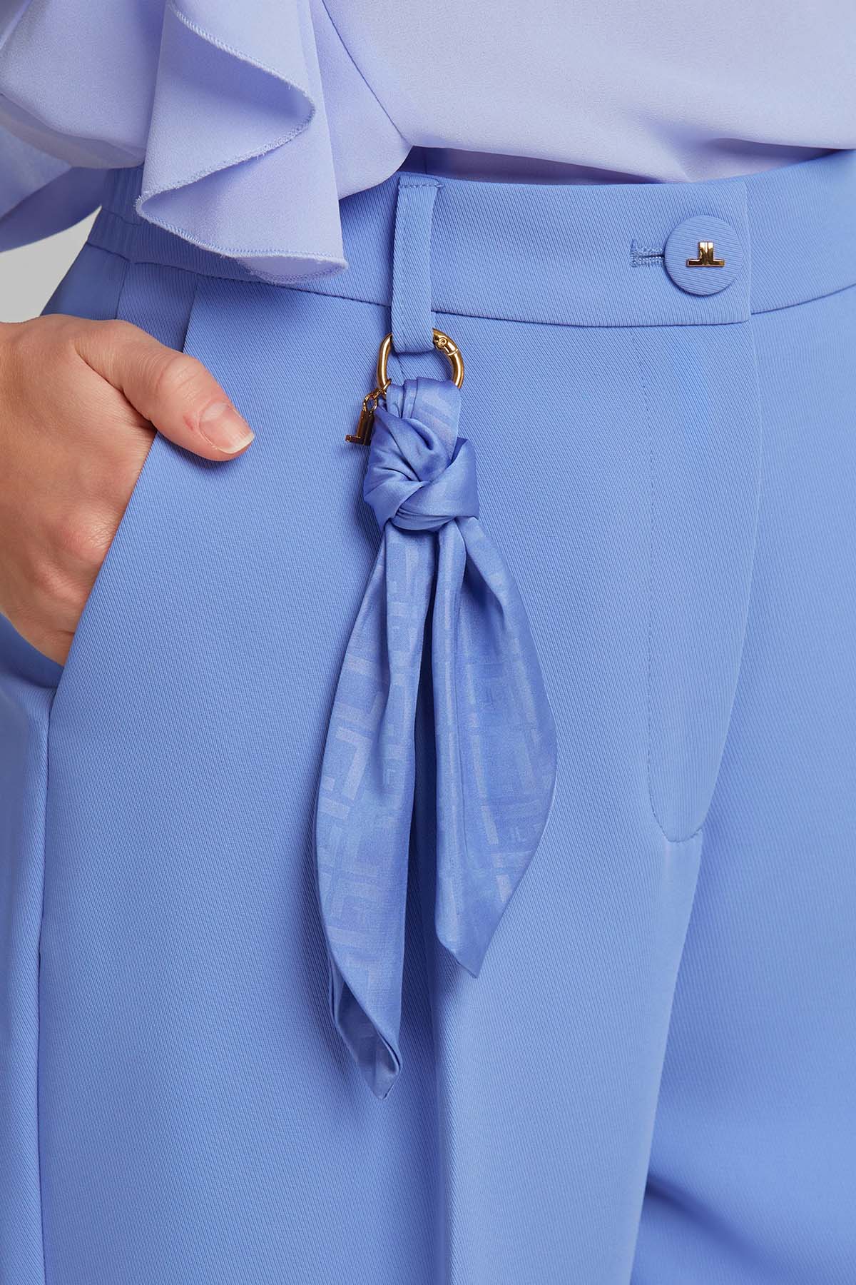 Lynne Regular Fit Yüksek Bel Tek Pileli Pantolon