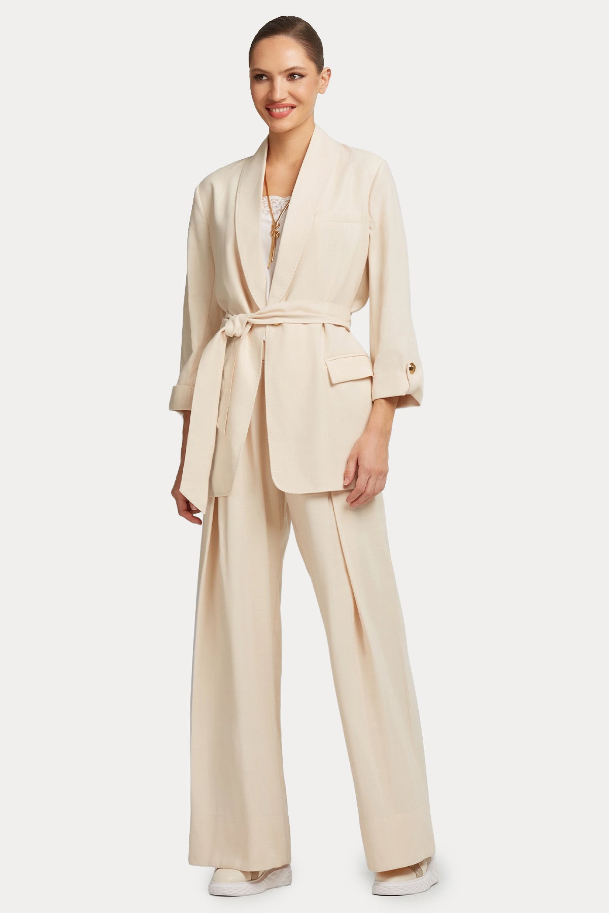 Lynne Relaxed Fit Kemerli Blazer Ceket