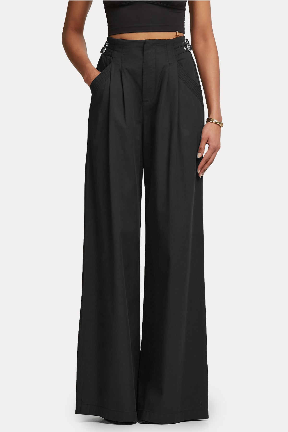 Lynne Relaxed Fit Kemerli Pantolon
