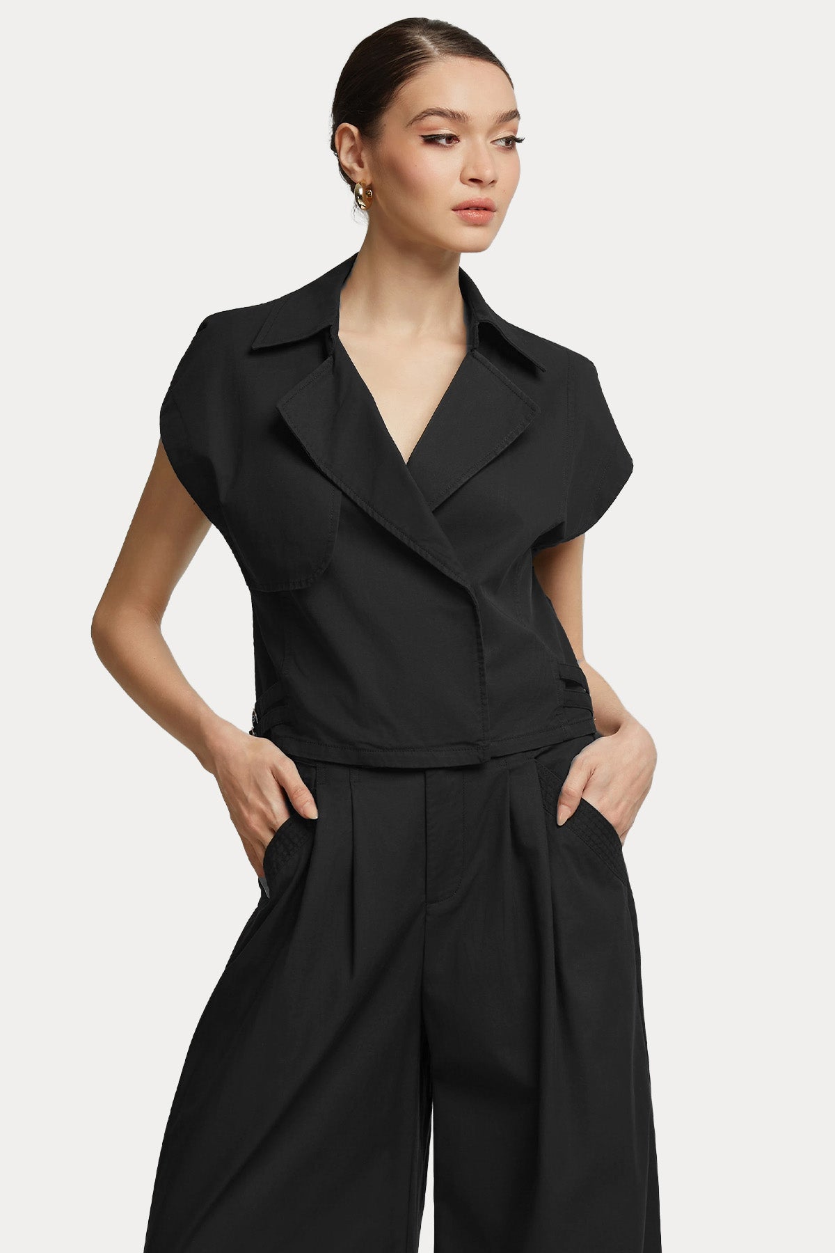 Lynne Regular Fit Kruvaze Bluz Yelek