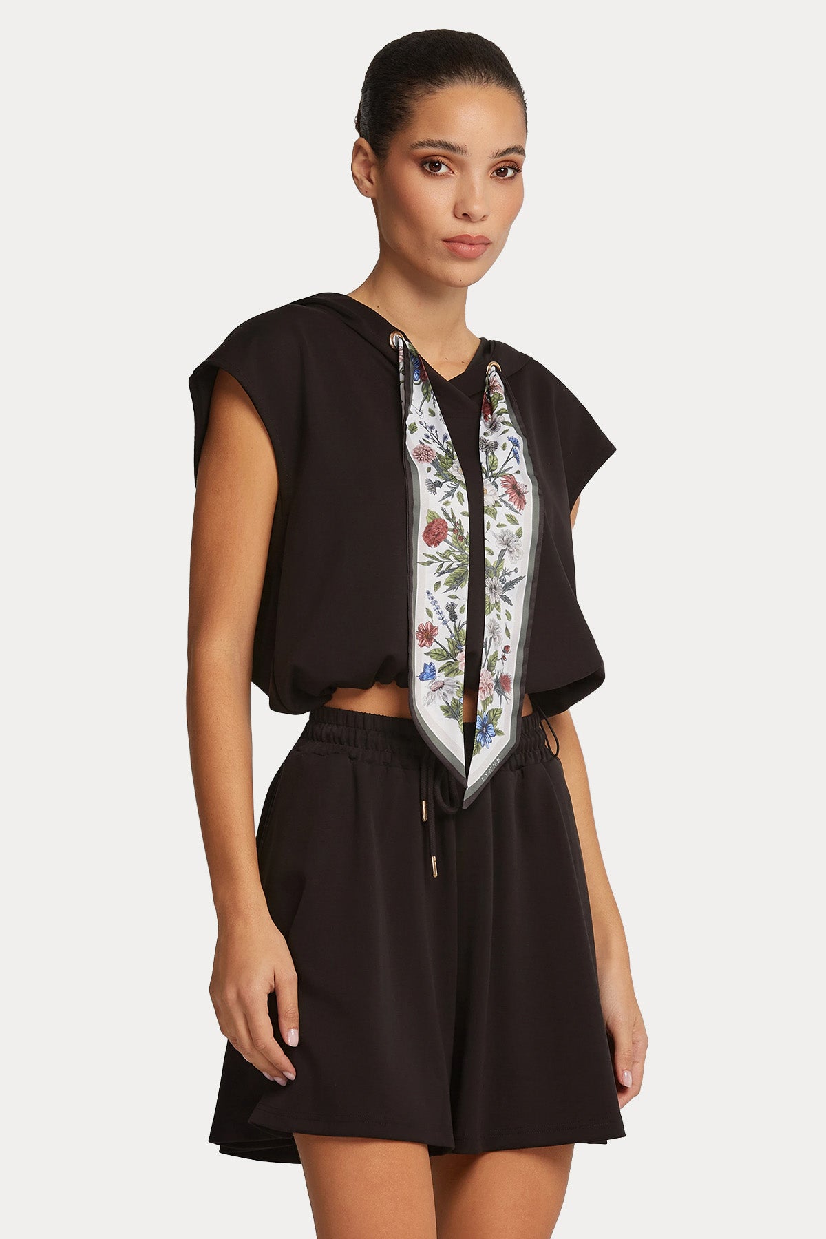 Lynne Relaxed Fit Kapüşonlu Streç Bluz-Bluz-Libas