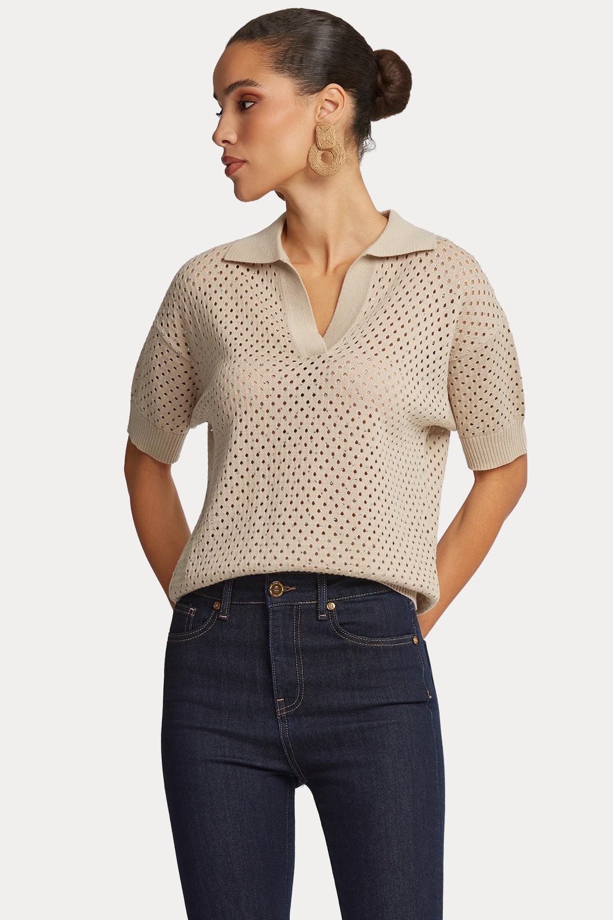 Lynne Regular Fit Polo Yaka Örgü Triko