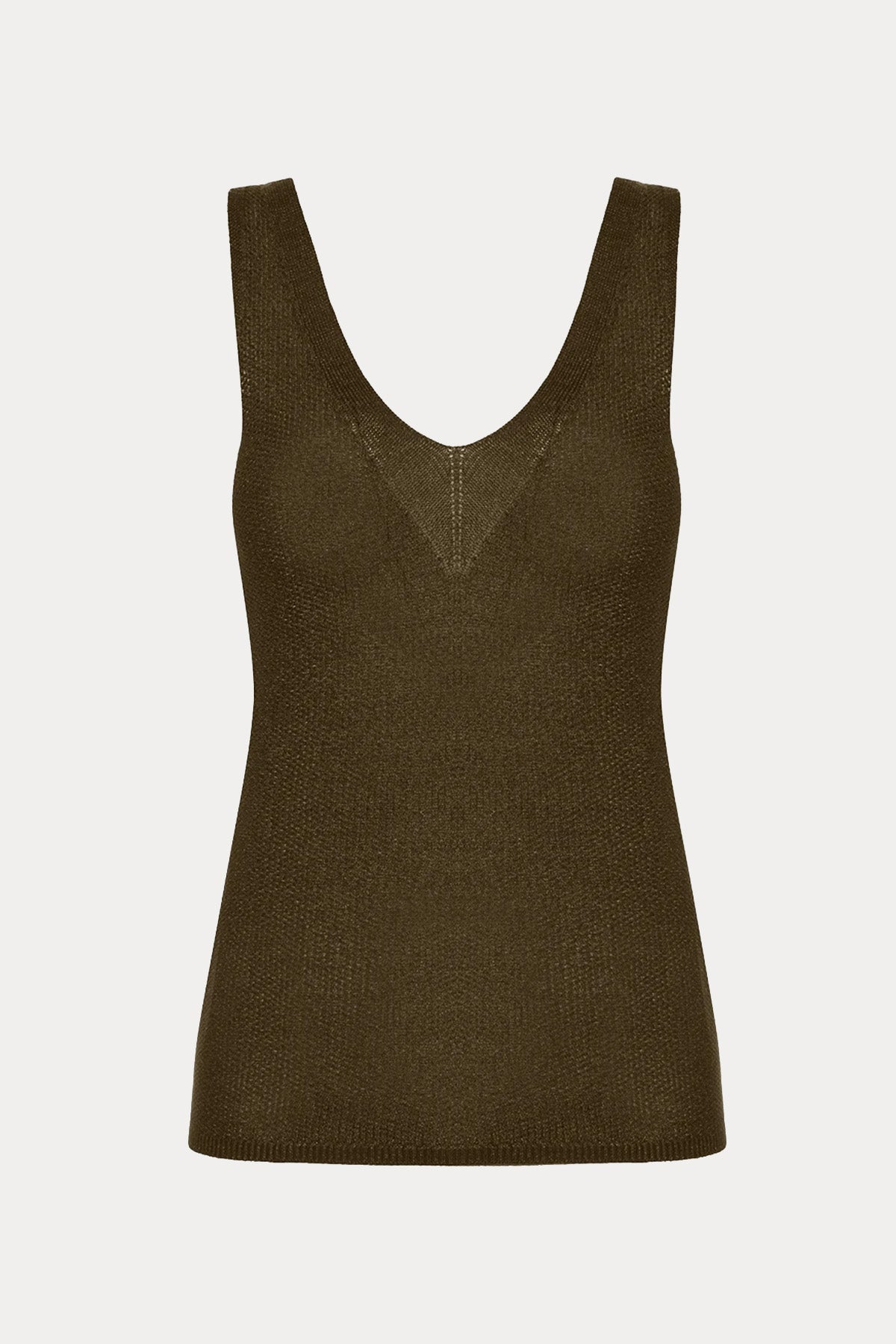 Lynne Regular Fit V Yaka İnce Örgü Bluz
