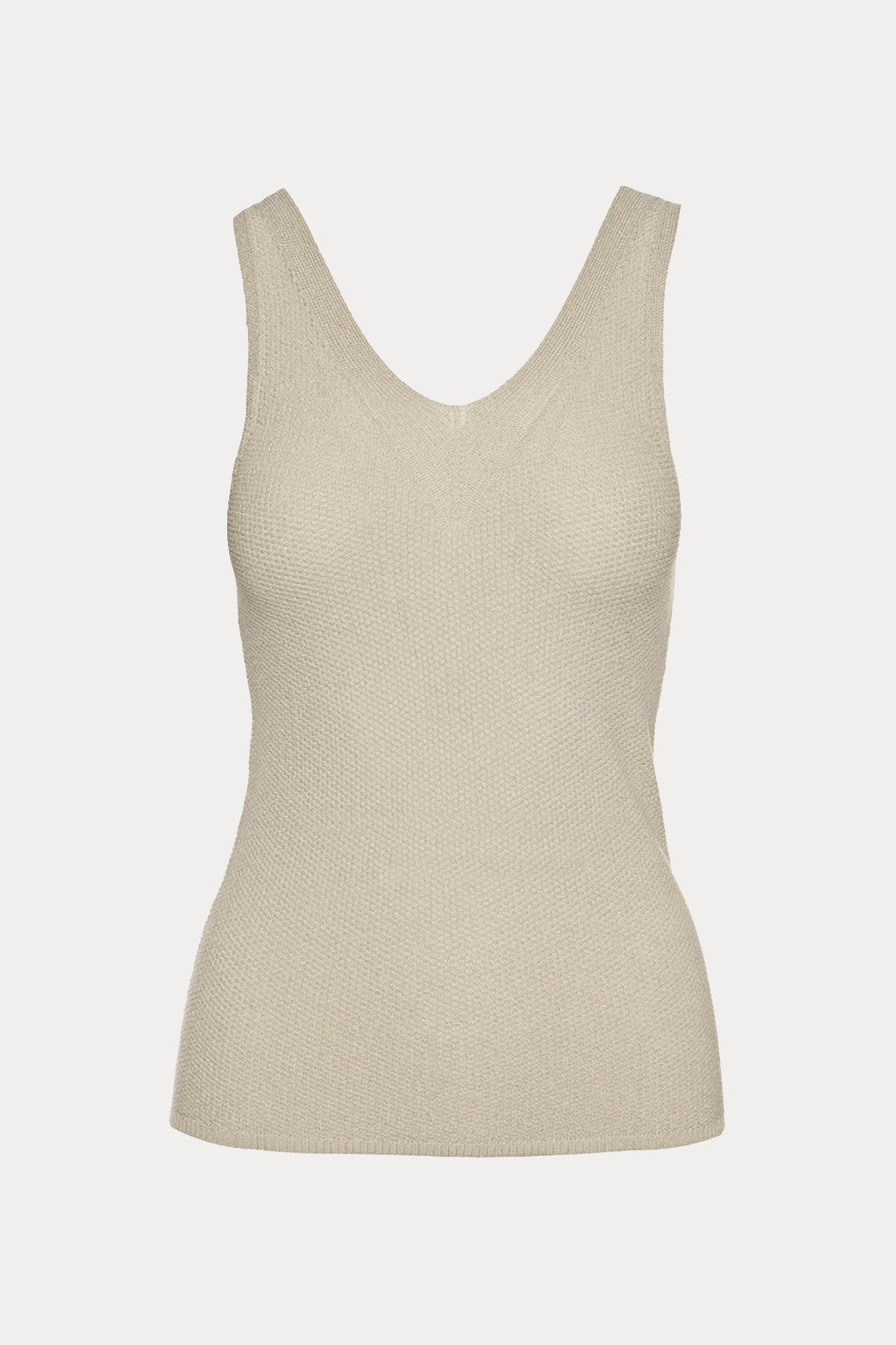 Lynne Regular Fit V Yaka İnce Örgü Bluz