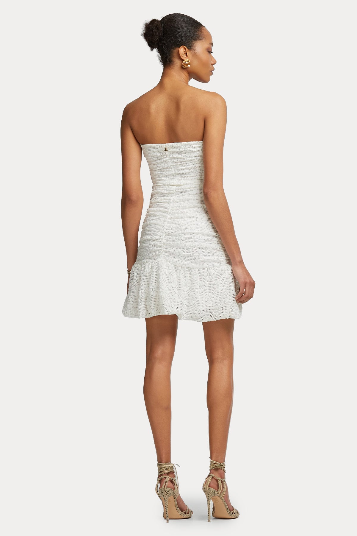 Lynne Slim Fit Straplez Mini Elbise