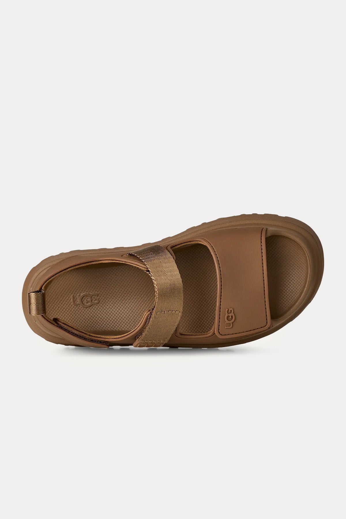 Ugg Bison Brown GoldenGlow Cırt Cırt Bantlı Sandalet