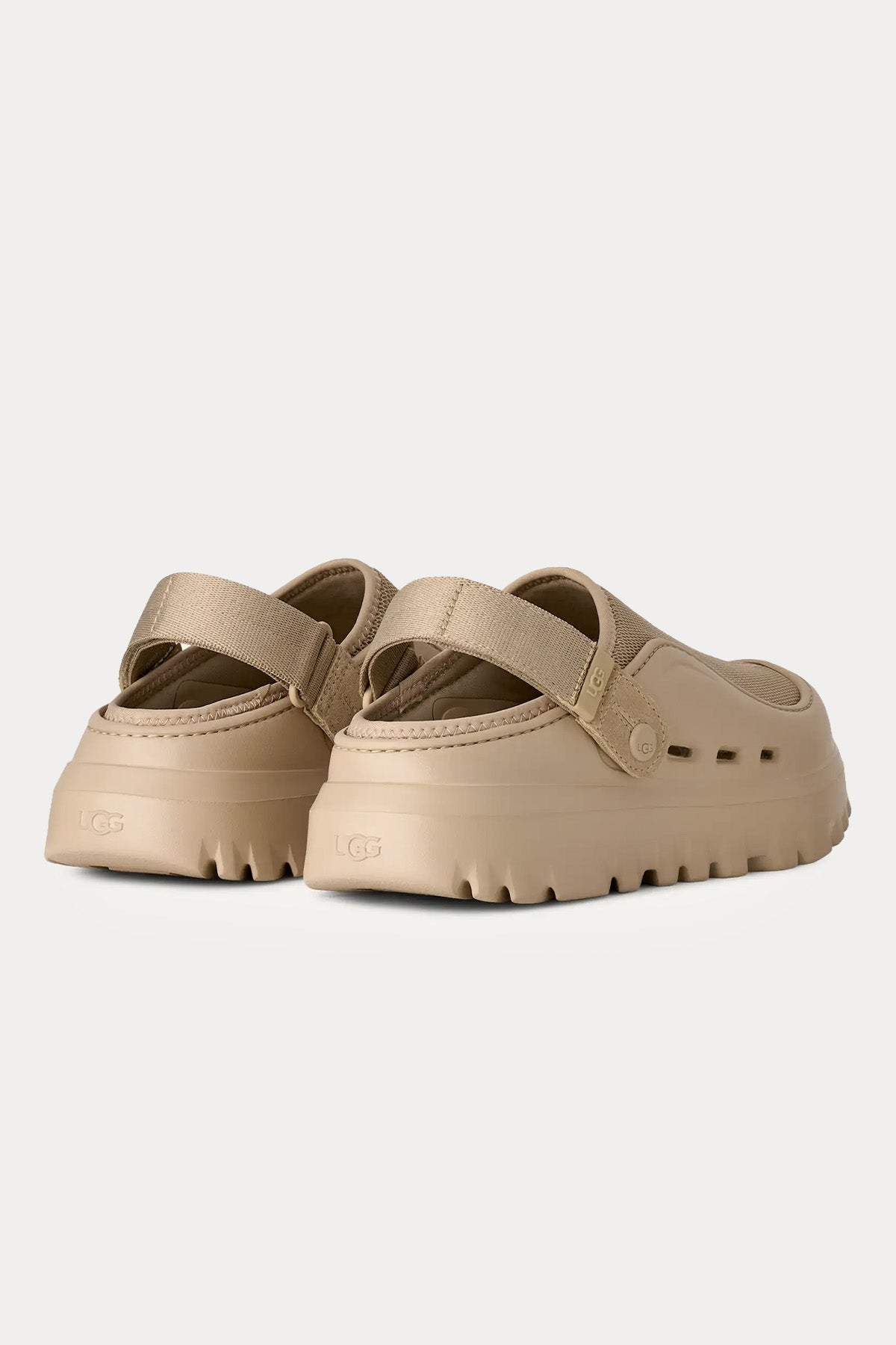 Ugg Sand PeakMod Dark Teknik File Cırt Cırt Bantlı Sandalet