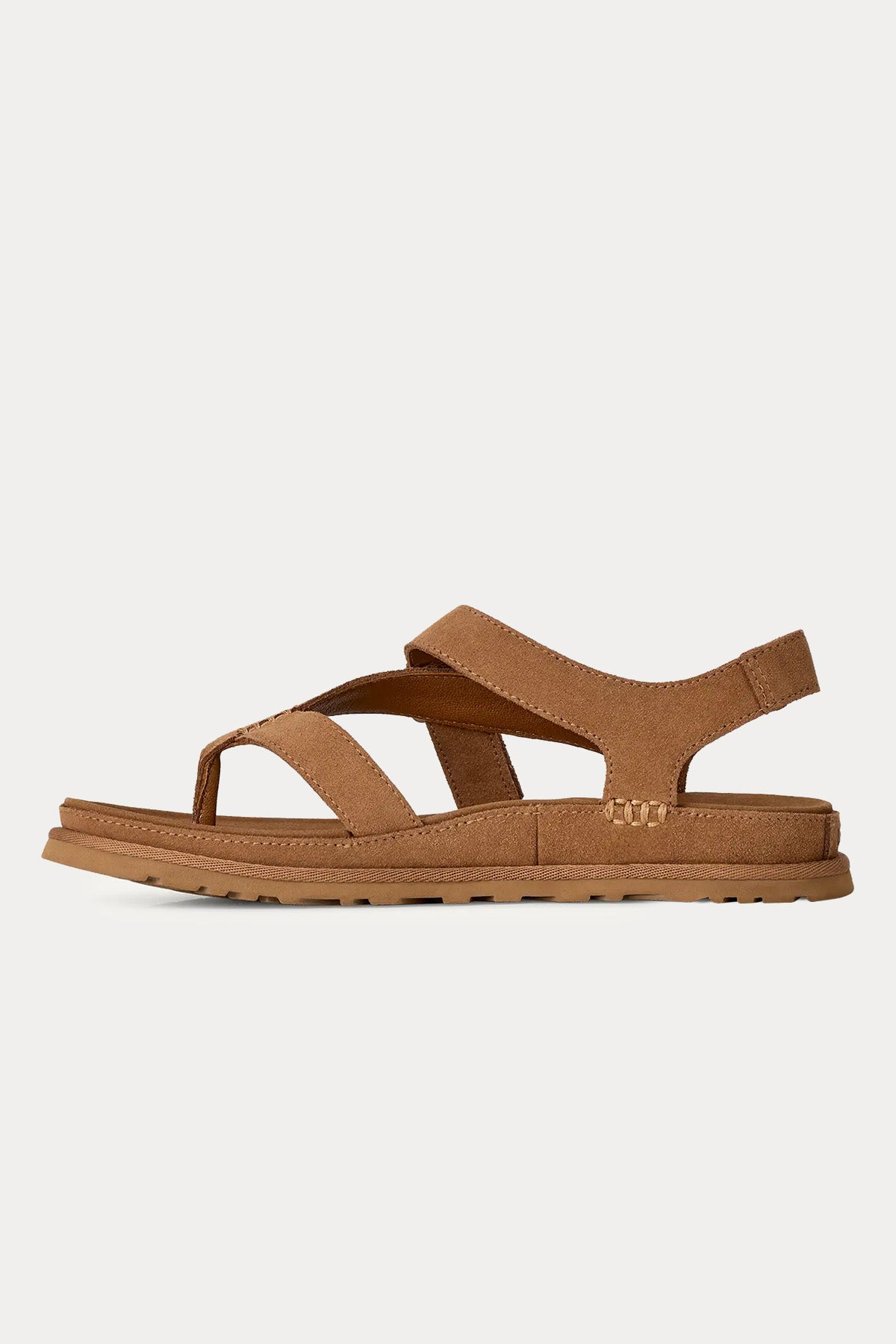 Ugg Chestnut GoldenGaze Parmak Arası Süet Sandalet-Sandalet-Libas