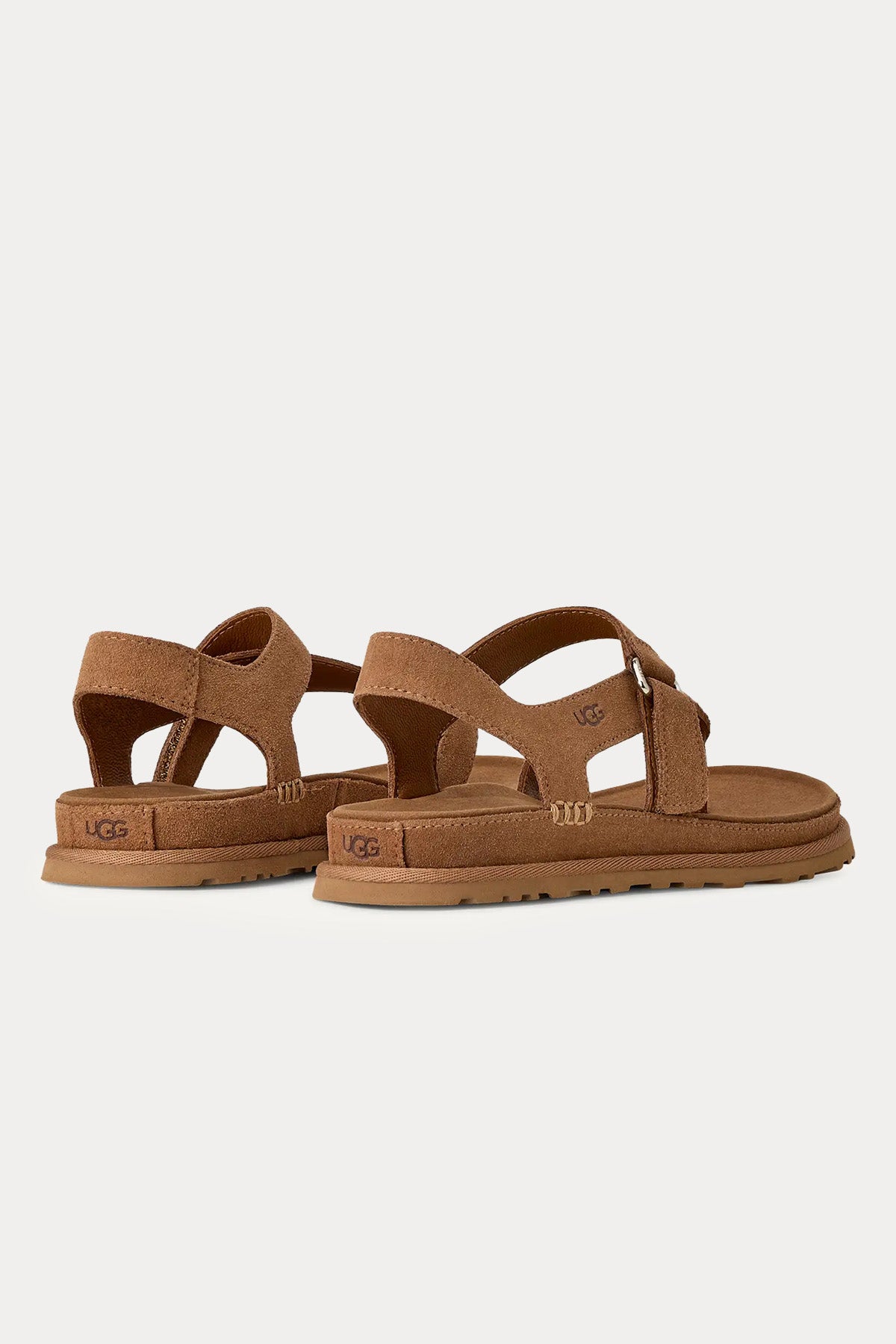 Ugg Chestnut GoldenGaze Parmak Arası Süet Sandalet-Sandalet-Libas