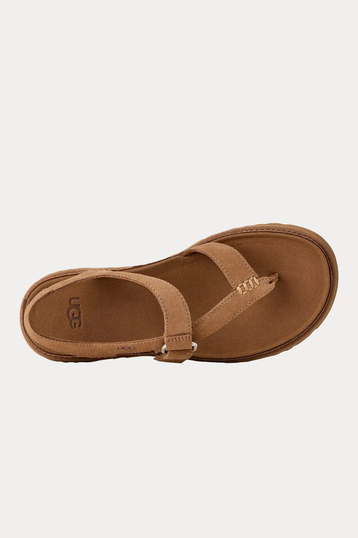 Ugg Chestnut GoldenGaze Parmak Arası Süet Sandalet-Sandalet-Libas