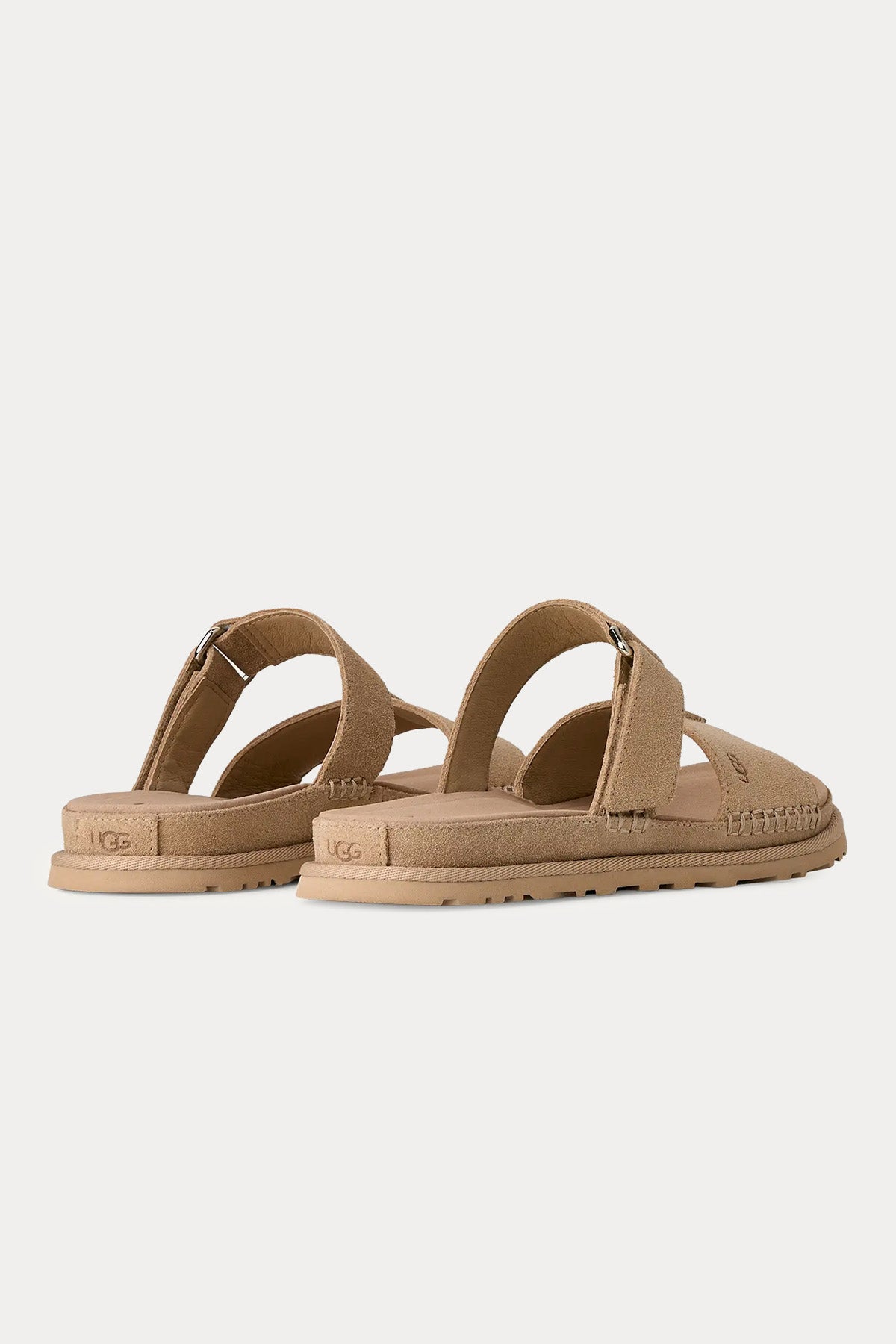 Ugg Mustard Seed GoldenGaze Cırt Cırt Bantlı Süet Terlik-Terlik-Libas