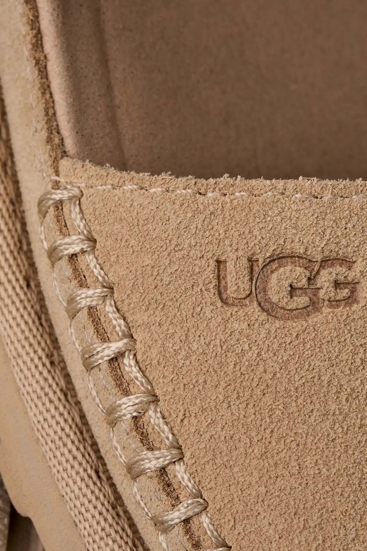 Ugg Mustard Seed GoldenGaze Cırt Cırt Bantlı Süet Terlik-Terlik-Libas