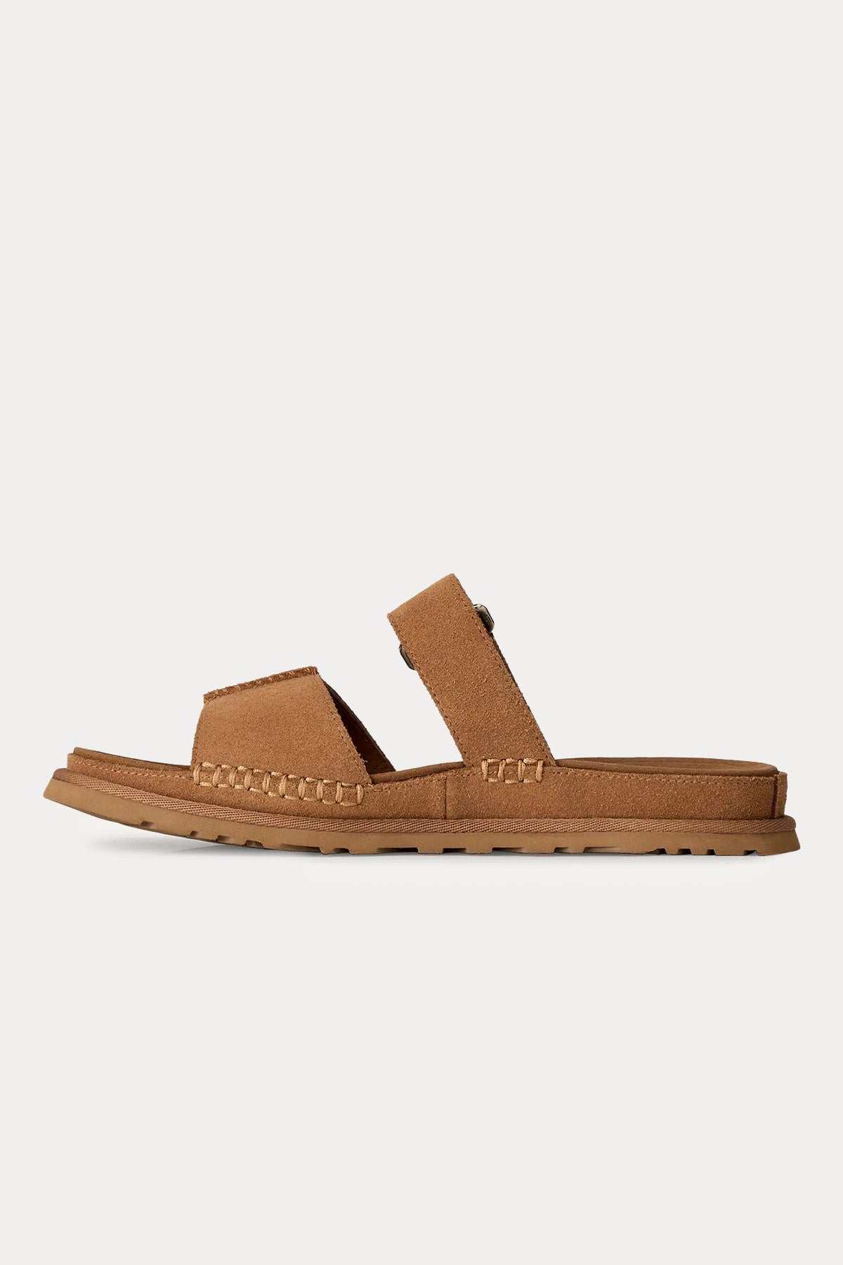 Ugg Chestnut GoldenGaze Cırt Cırt Bantlı Süet Terlik-Terlik-Libas