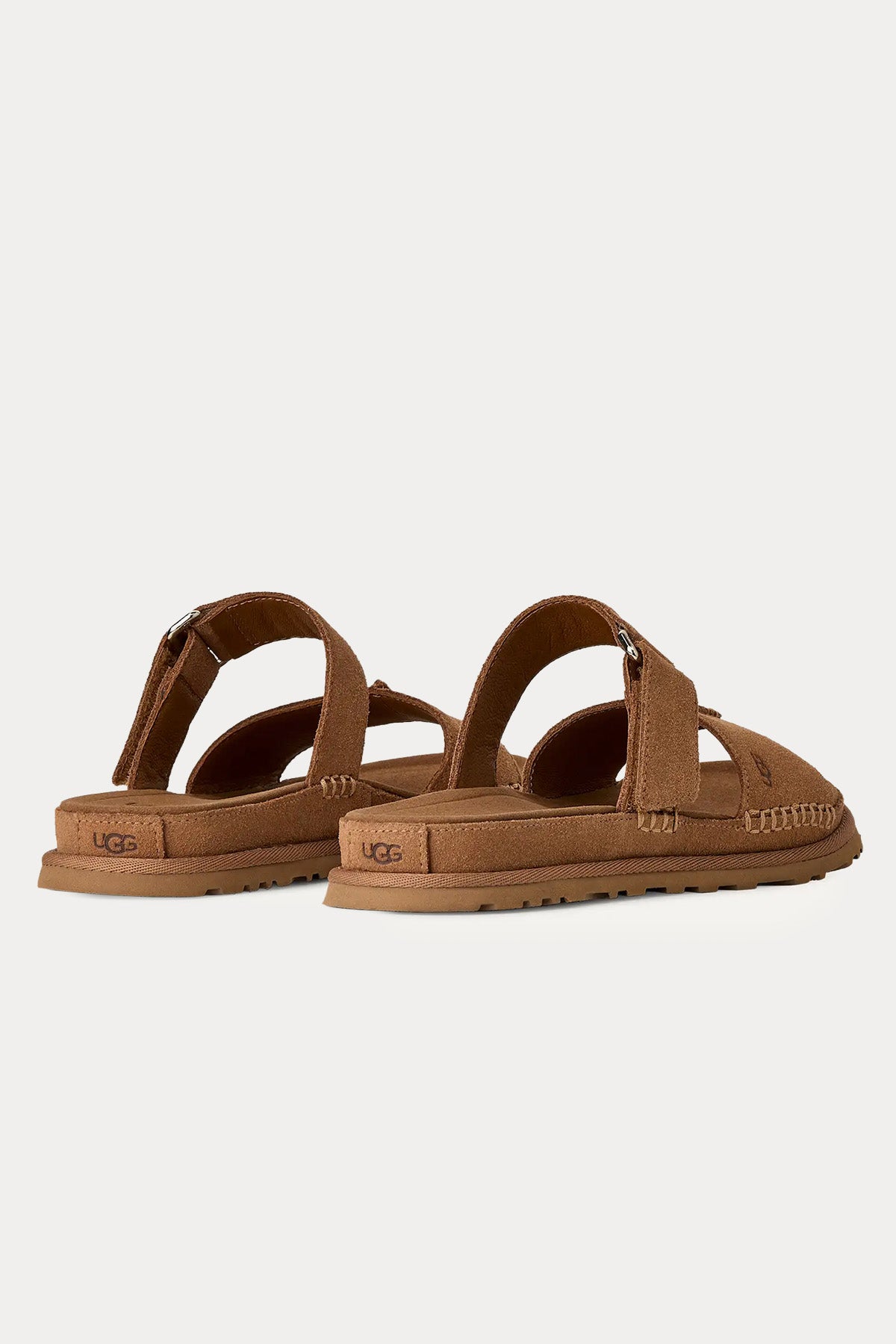 Ugg Chestnut GoldenGaze Cırt Cırt Bantlı Süet Terlik-Terlik-Libas