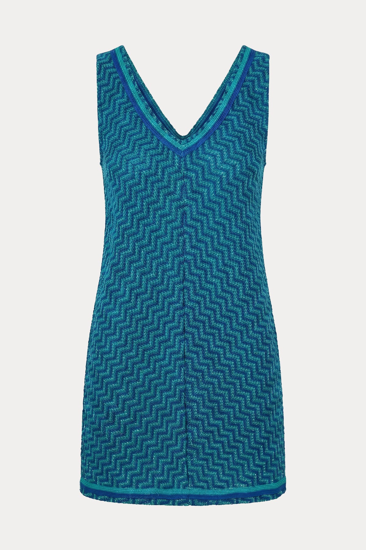 Pho Firenze Regular Fit V Yaka Desenli Mini Elbise