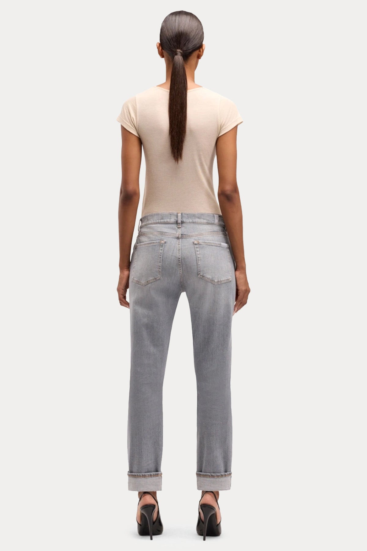 7 For All Mankind Slim Fit Yıkamalı Streç Jeans