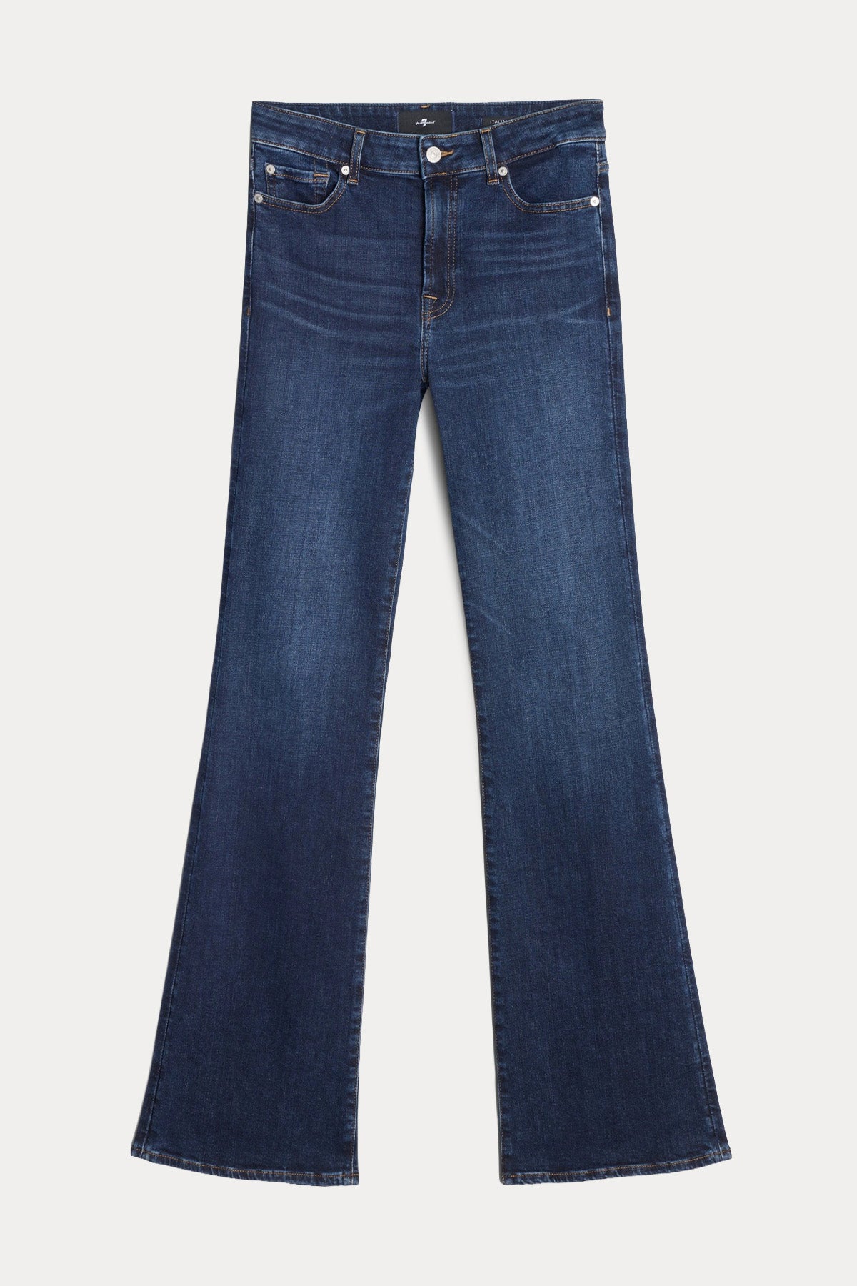 7 For All Mankind Slim Fit Çan Paça Yıkamalı Streç Jeans