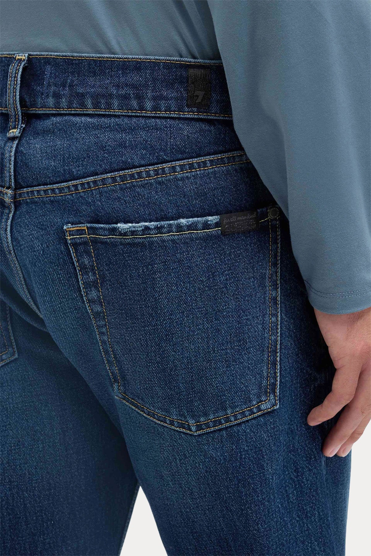 7 For All Mankind Straight Fit Yıkamalı Jeans