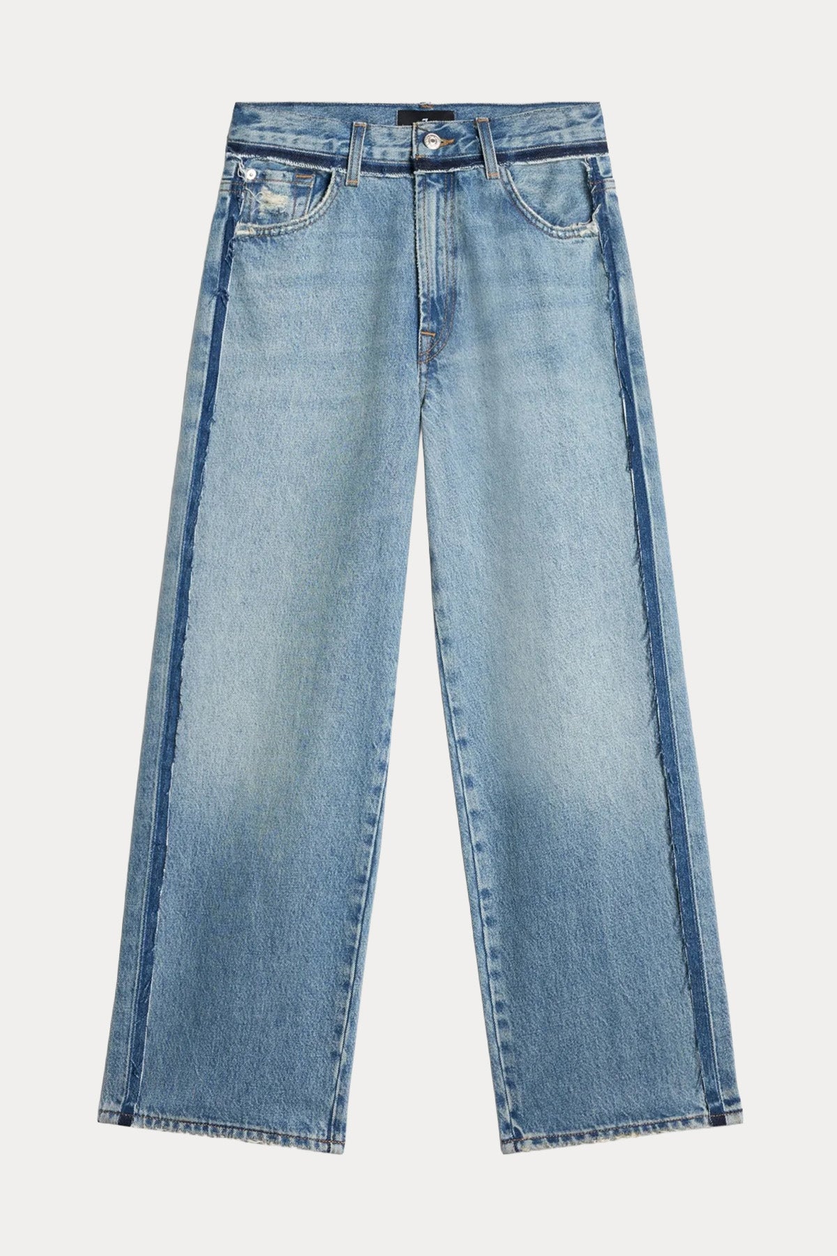 7 For All Mankind Straight Ankle Fit Yıkamalı Jeans