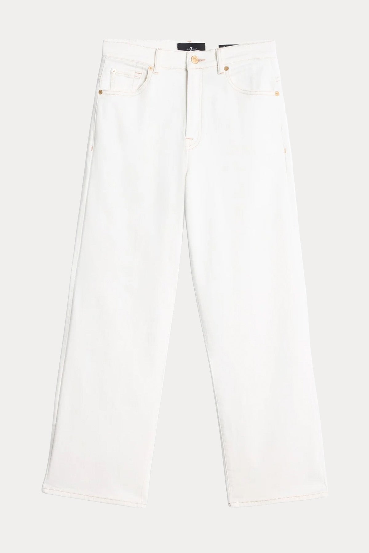 7 For All Mankind Straight Ankle Fit Yüksek Bel Streç Jeans