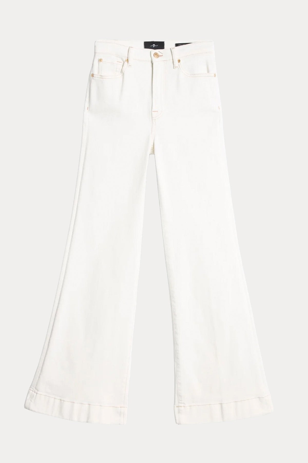 7 For All Mankind Modern Dojo Yüksek Bel Çan Paça Streç Jeans