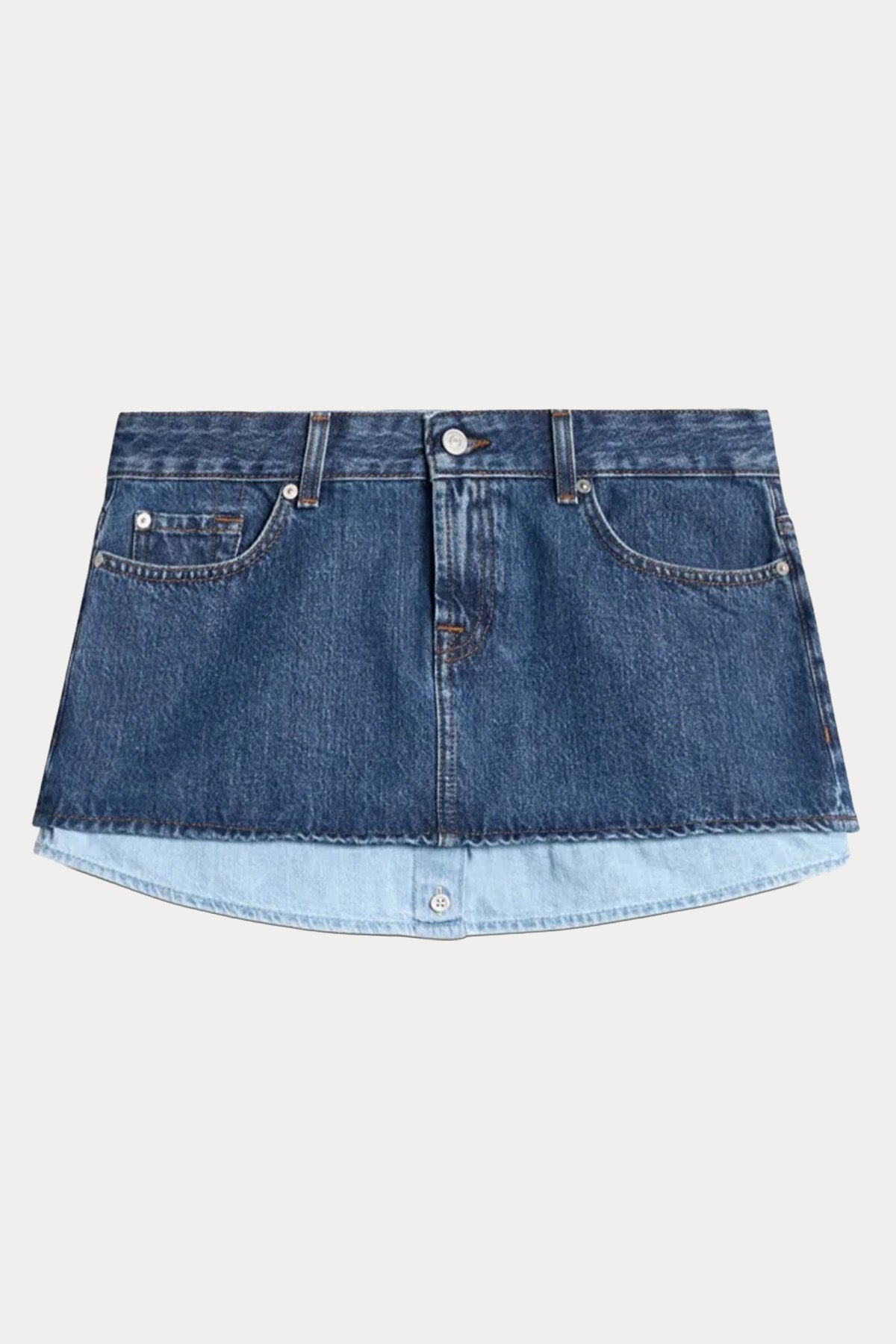 7 For All Mankind Denim Mini Etek