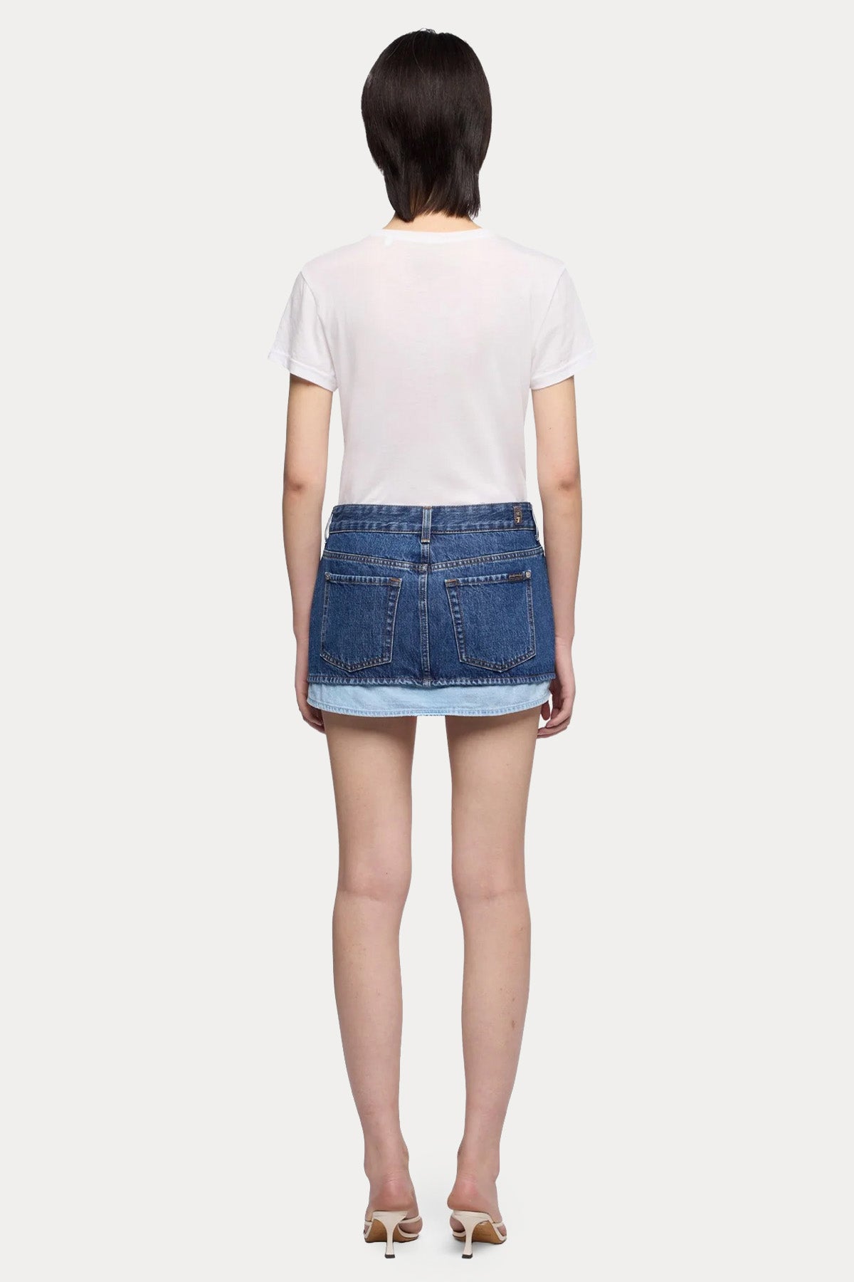 7 For All Mankind Denim Mini Etek-Etek-Libas