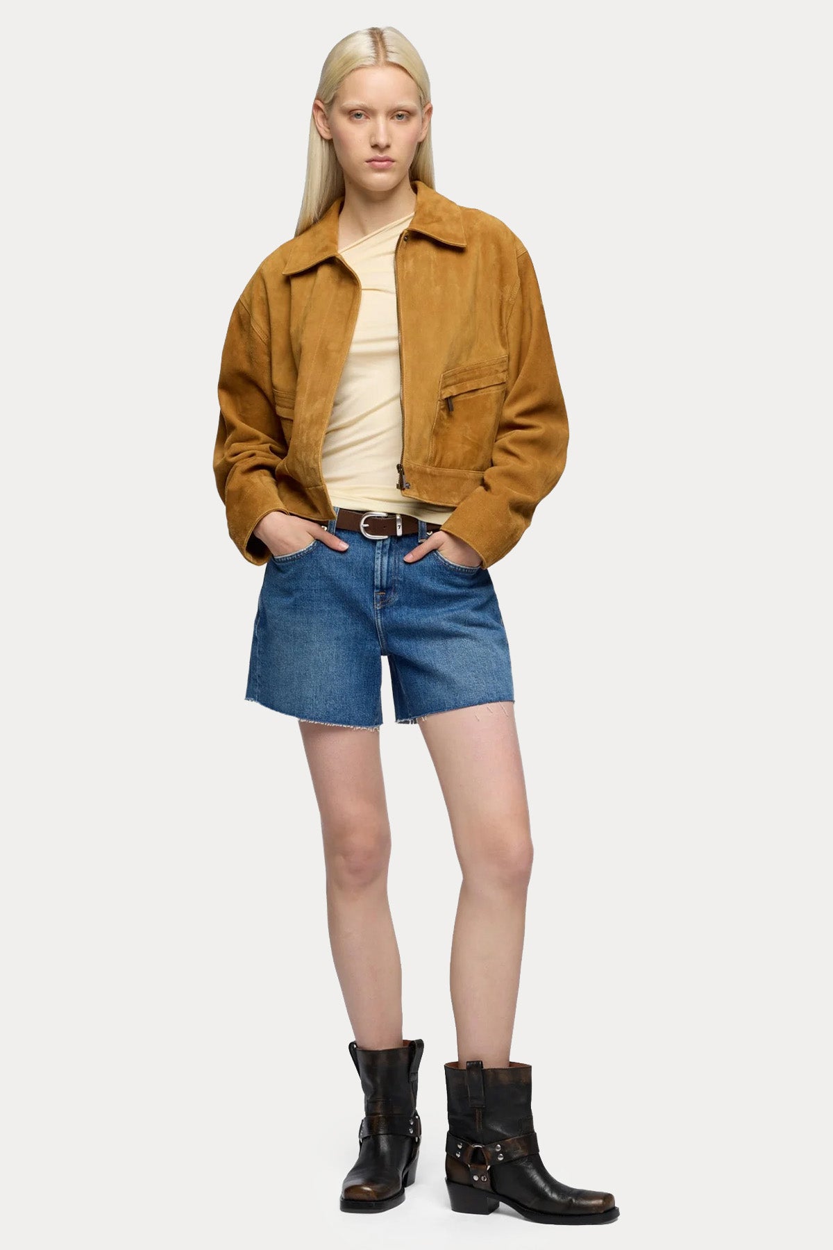 7 For All Mankind Regular Fit Denim Şort