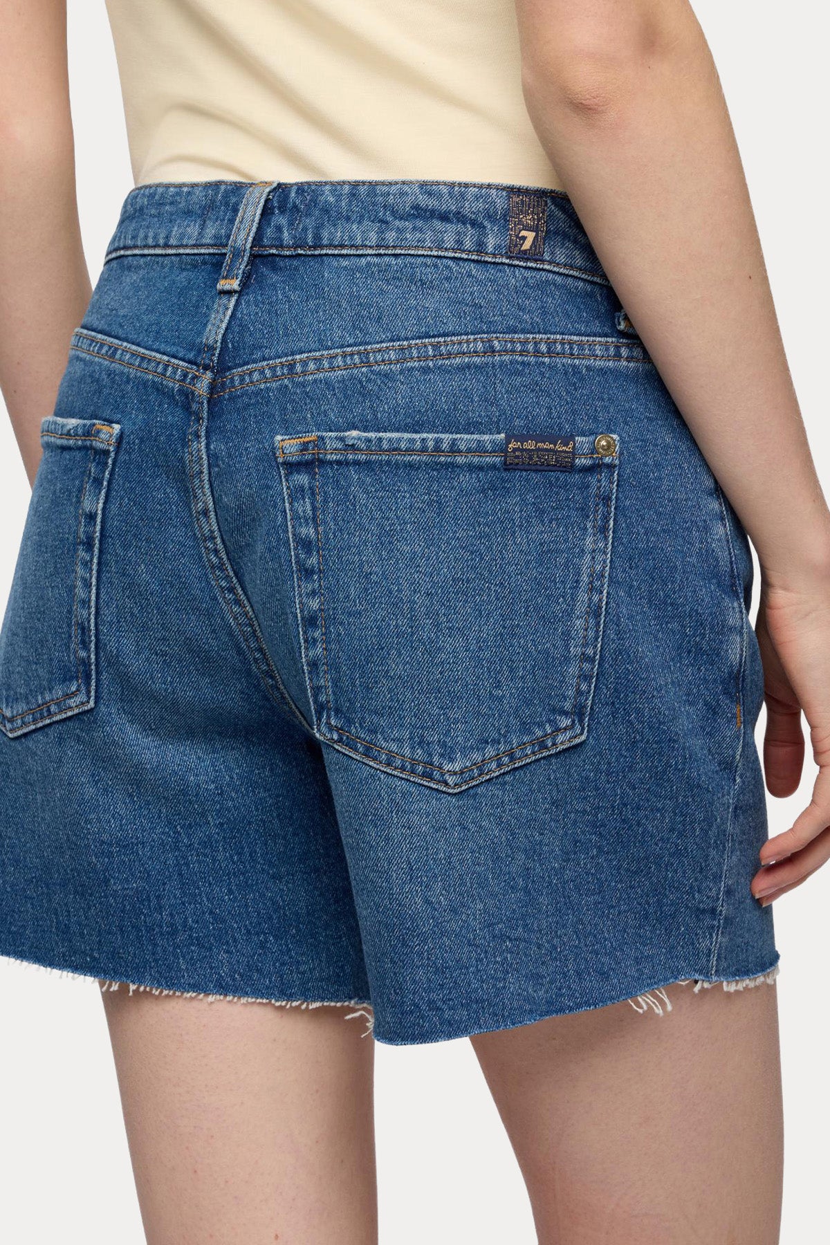 7 For All Mankind Regular Fit Denim Şort-Şort-Libas
