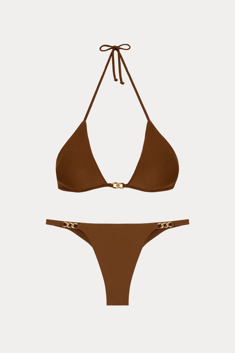 Vix Solid Angine Boyundan Bağlamalı Streç Bikini-Bikini-Libas