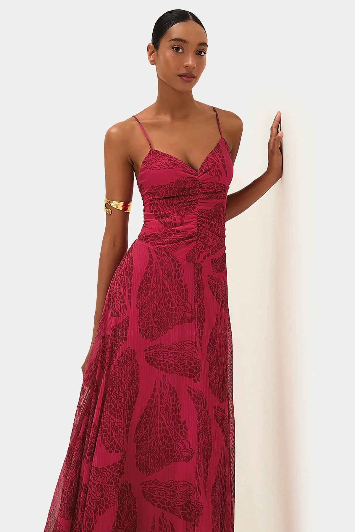 Vix Eira Askılı Maxi İpek Elbise