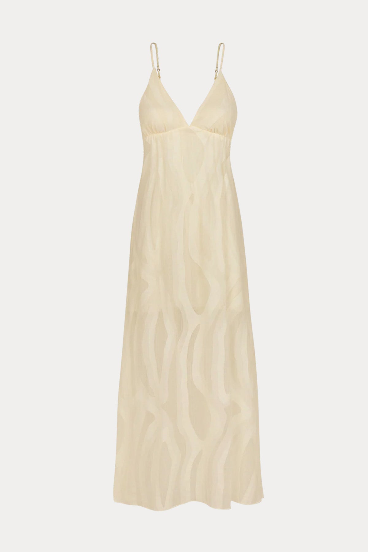 Vix Solid Nya Sırt Dekolteli Maxi Elbise