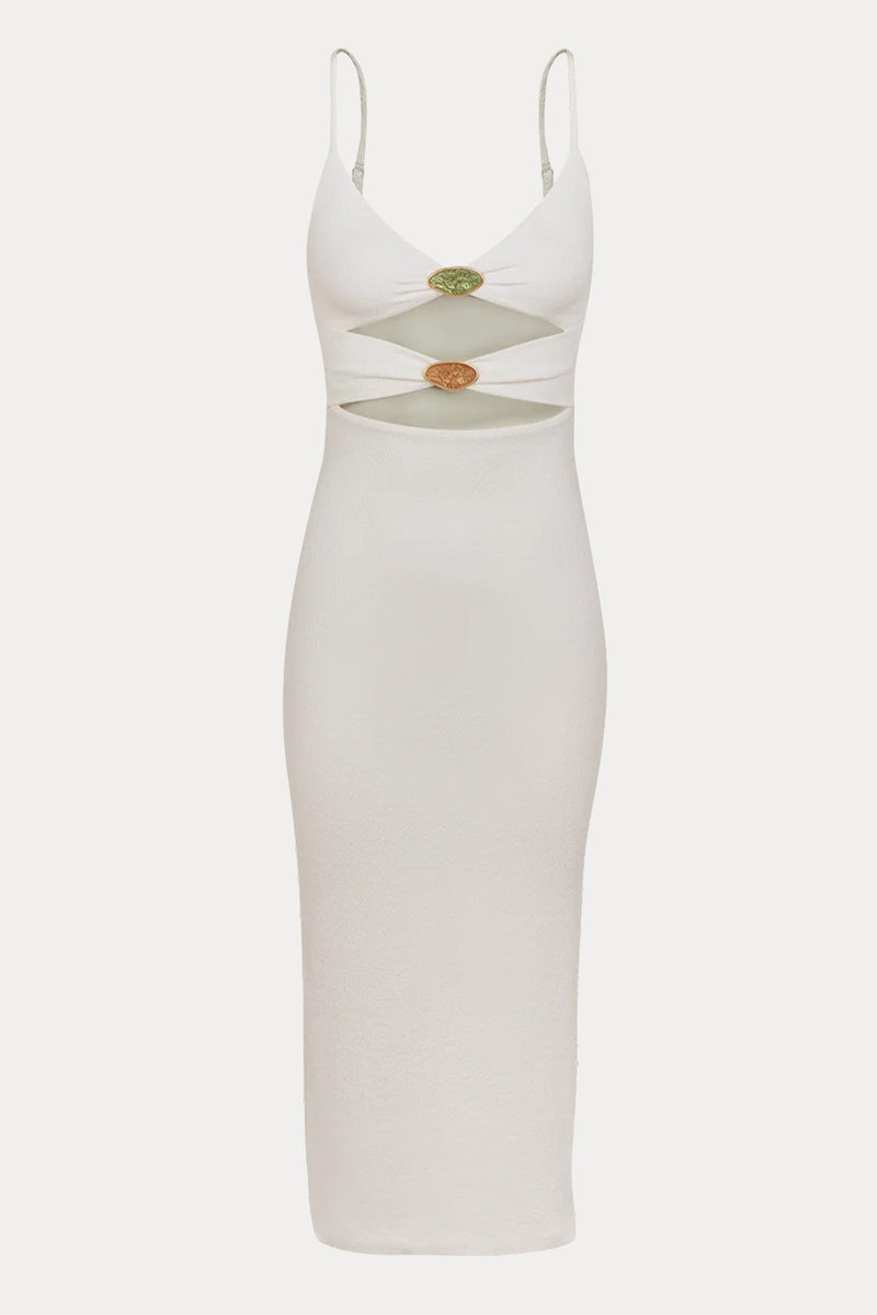 Vix Petra Slim Fit Streç Midi Elbise