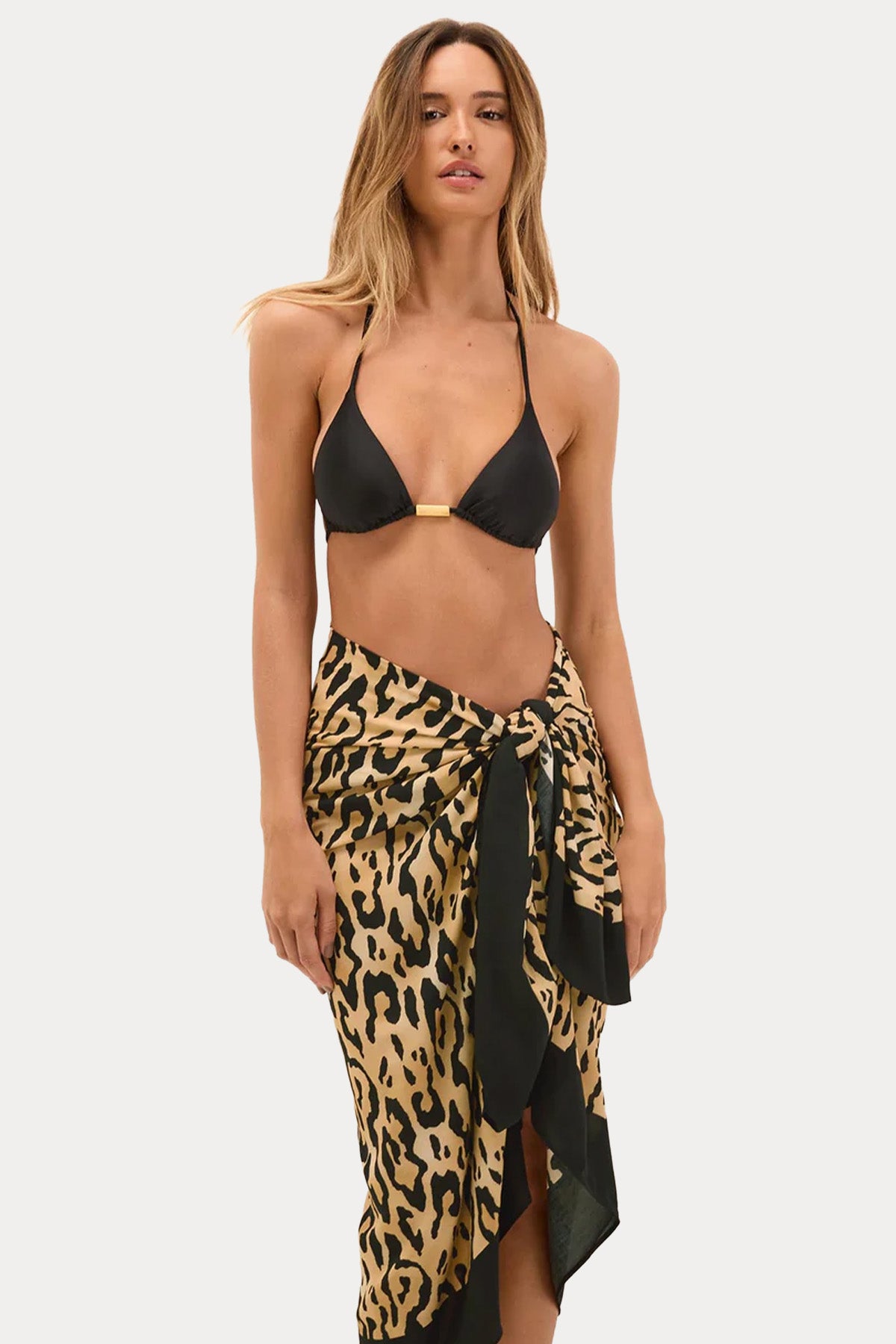 Vix Sarong Leopar Desenli Pareo