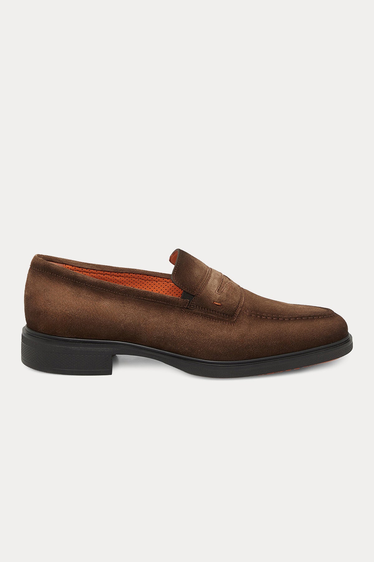 Santoni Ultra Hafif Taban Süet Loafer Ayakkabı