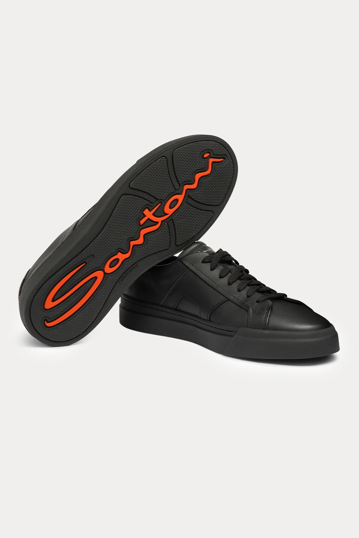 Santoni Double Buckle Deri Sneaker Ayakkabı