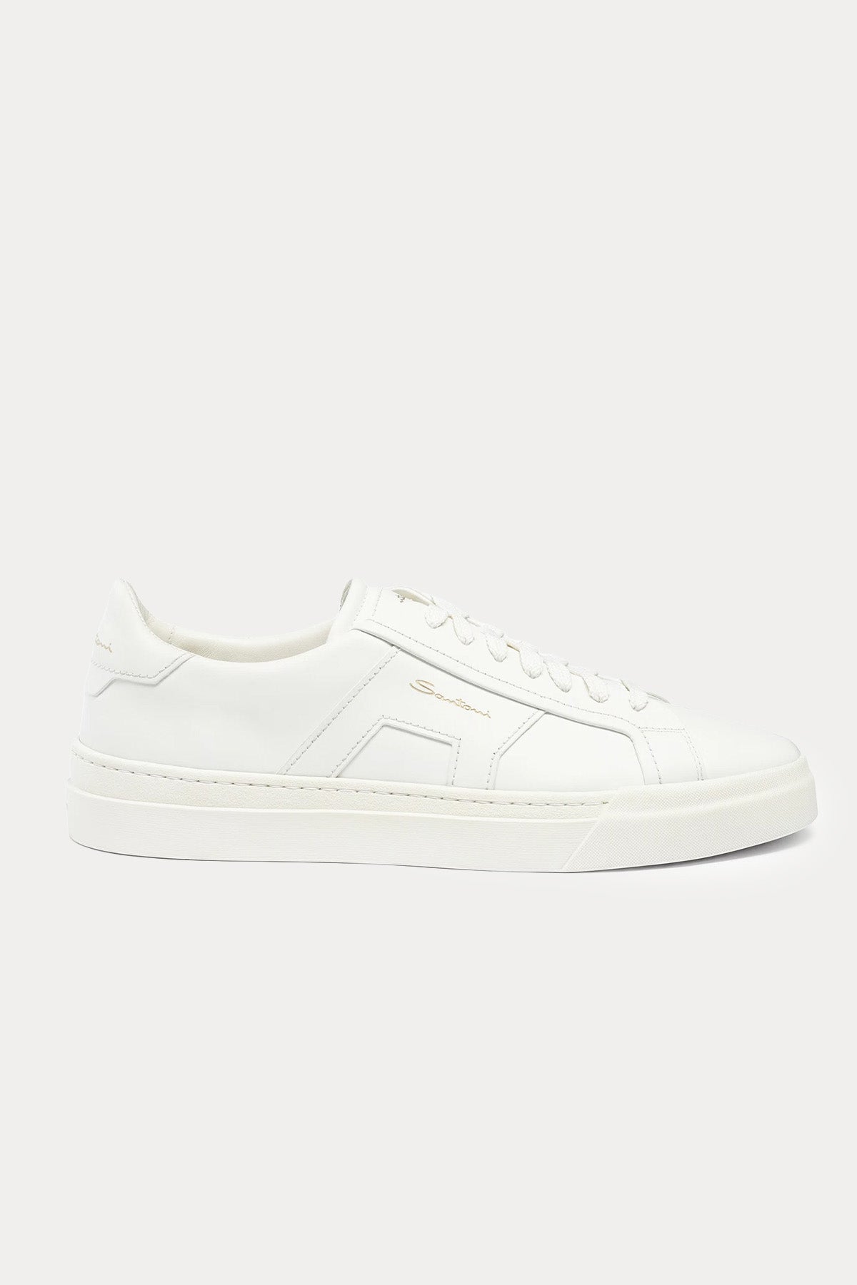 Santoni Double Buckle Deri Sneaker Ayakkabı