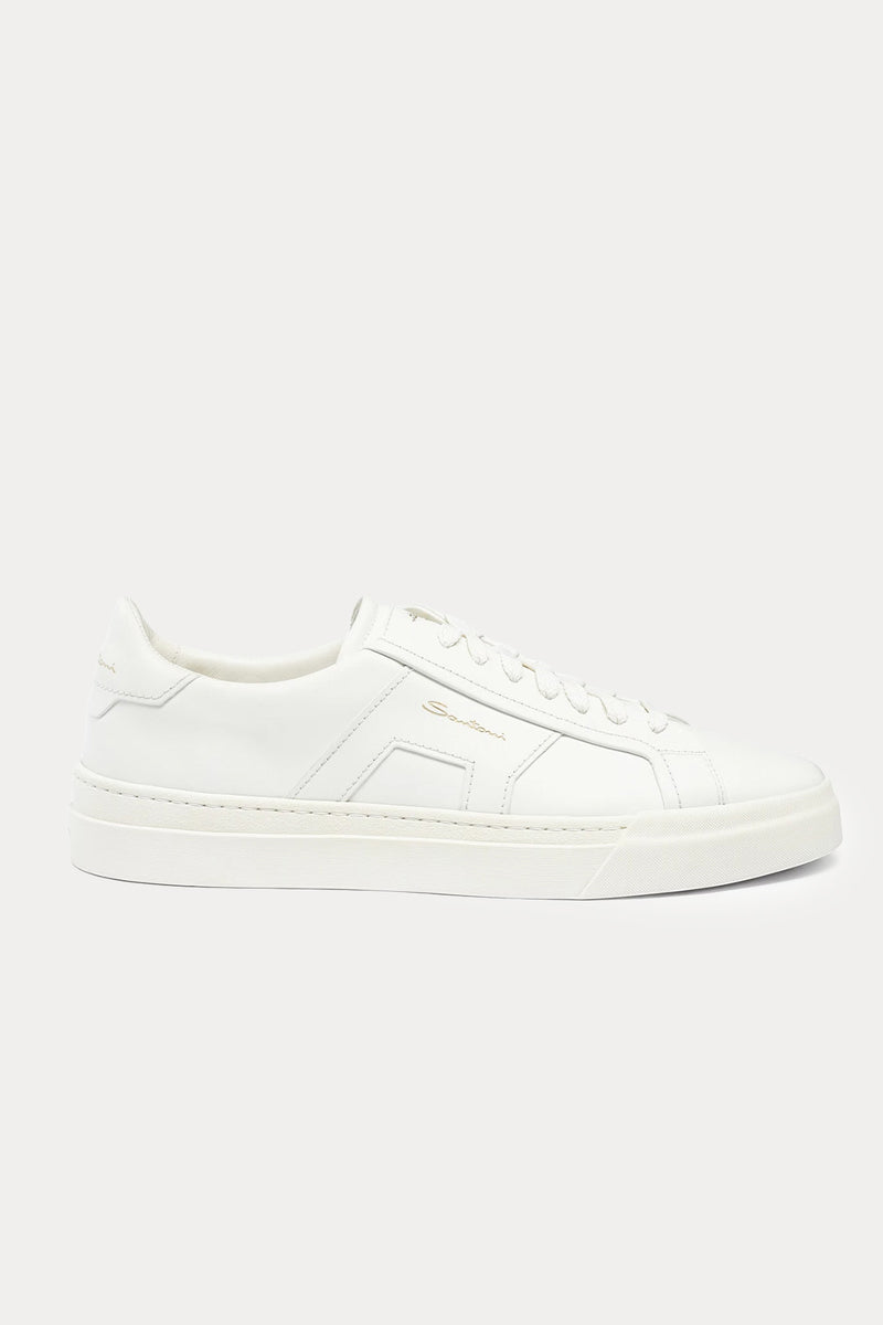 Santoni Double Buckle Deri Sneaker Ayakkabı-Ayakkabı-Libas