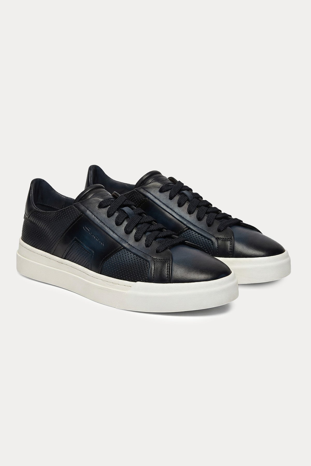 AND2BLE countingstars ヨントン Santoni Double Buckle Deri Sneaker Ayakkabı