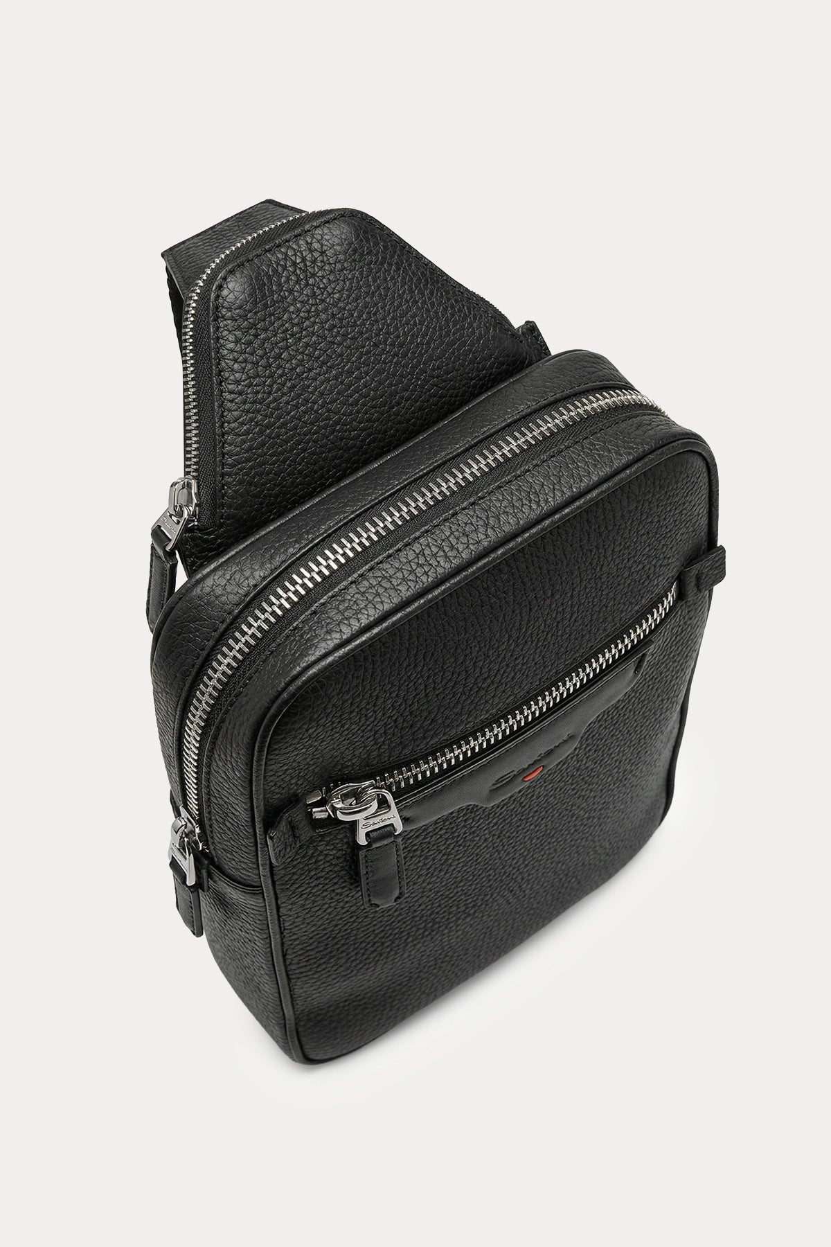 Santoni Deri Çapraz Çanta