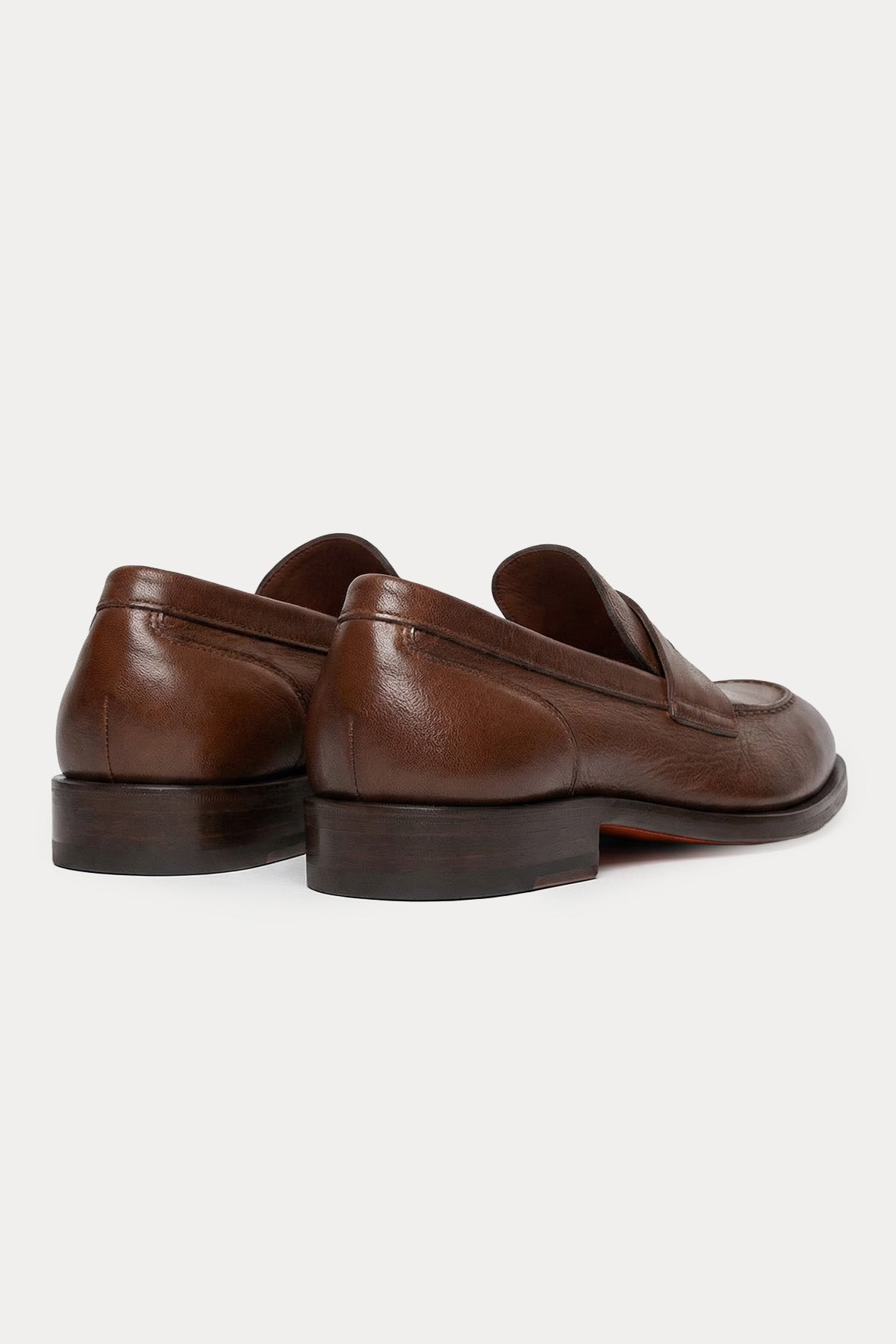 Santoni Goodyear Taban Deri Loafer Ayakkabı-Ayakkabı-Libas