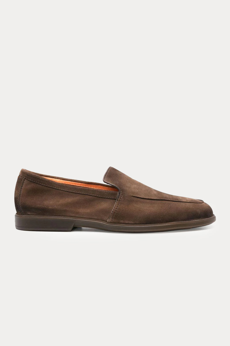 Santoni Süet Loafer Ayakkabı-Ayakkabı-Libas