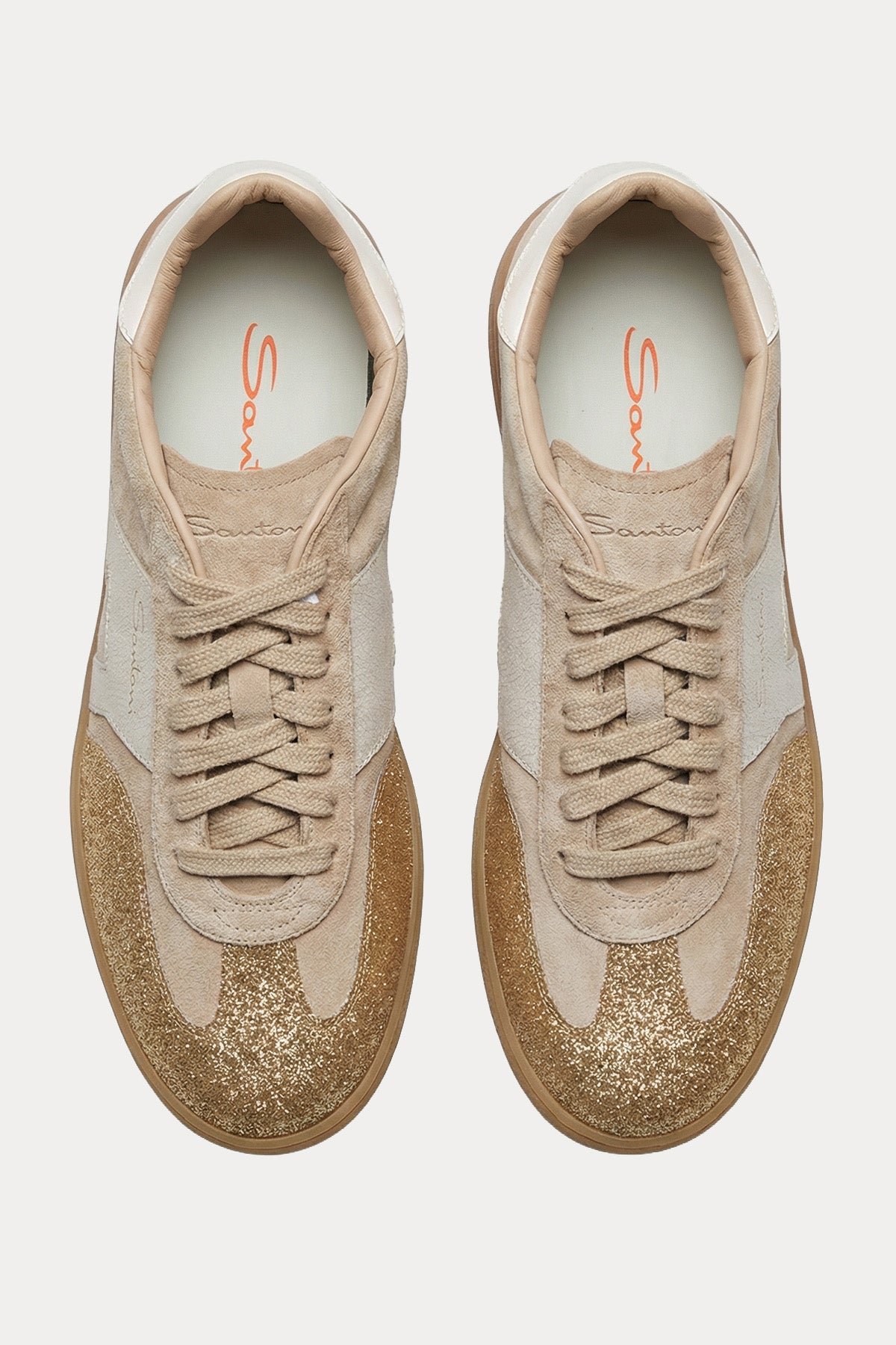 Santoni Simli Süet Sneaker Ayakkabı-Ayakkabı-Libas