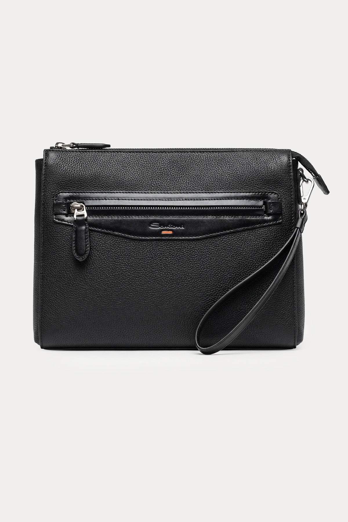 Santoni Deri Clutch Çanta