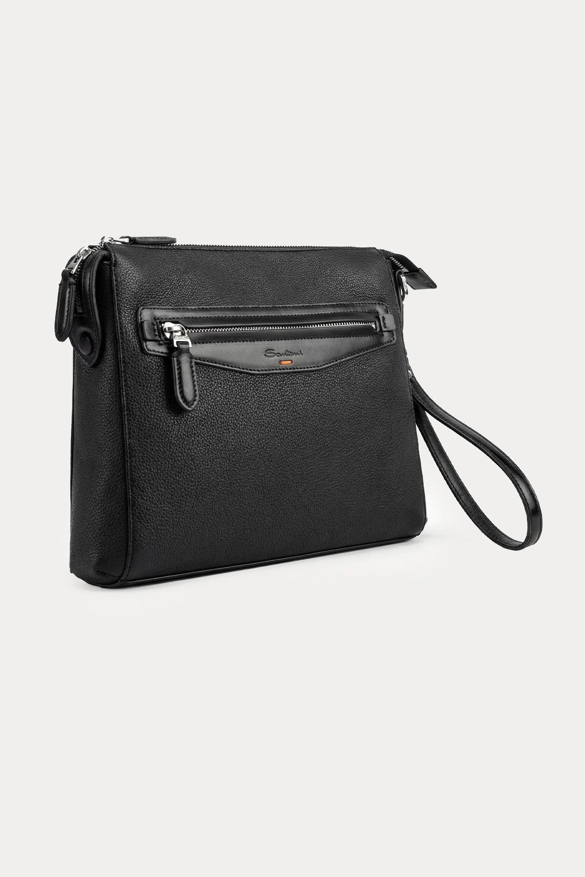 Santoni Deri Clutch Çanta